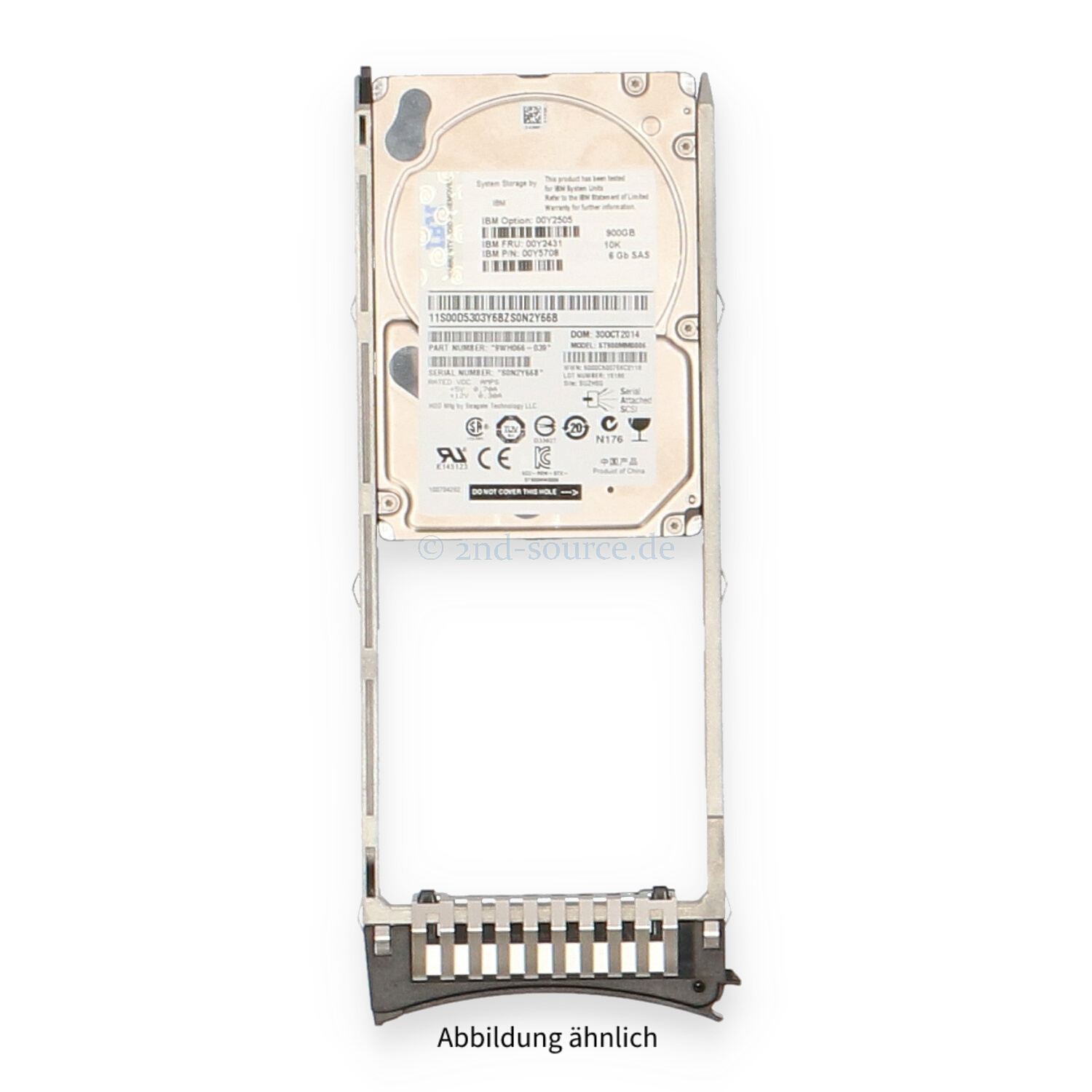 IBM 900GB 10k SAS 6G SFF HotPlug HDD V3700 00Y2505 00Y2431 00Y5721 0B26018