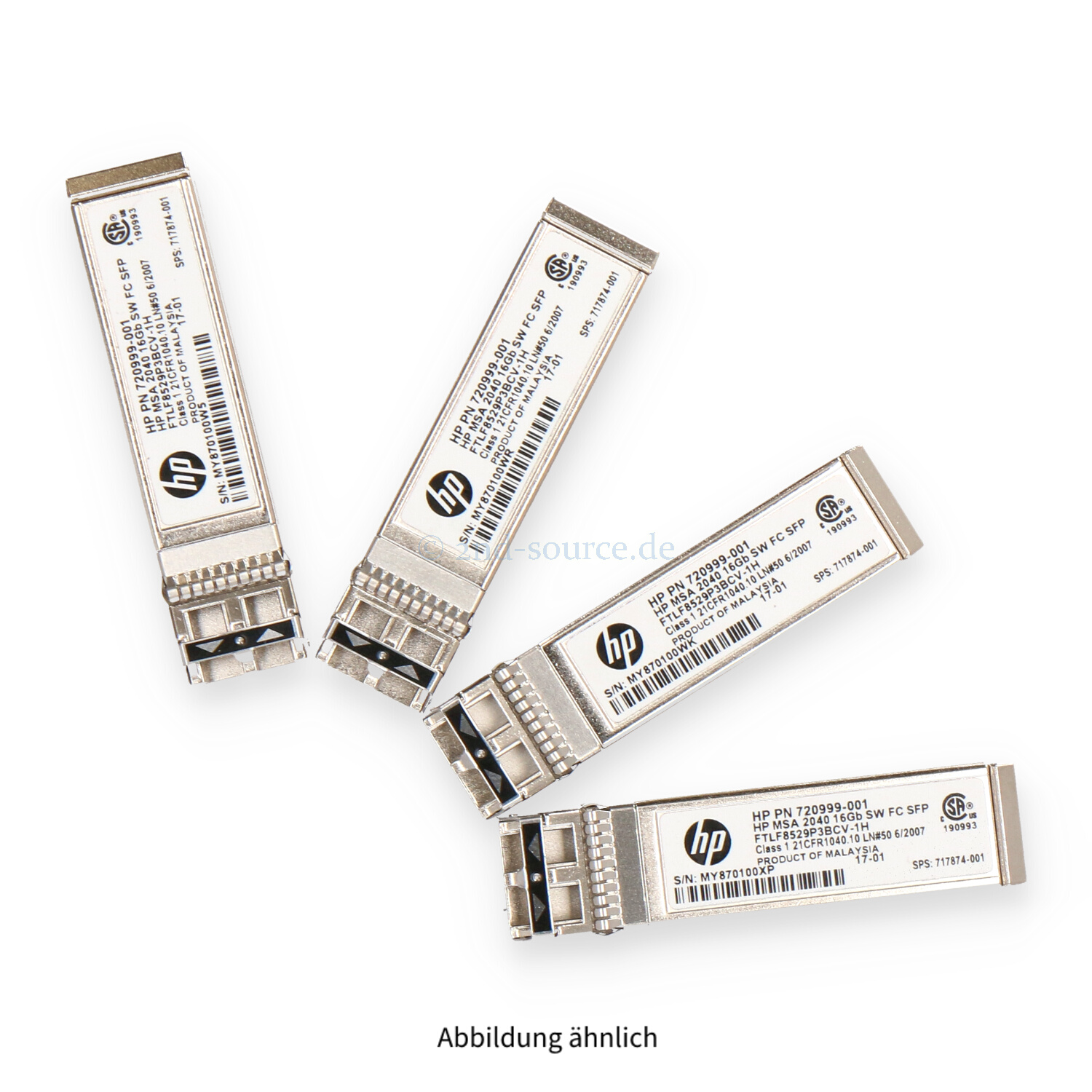 4x HPE 16GB Shortwave FC SFP Transceiver Module MSA 2040 C8R24B 717874-001 720999-001