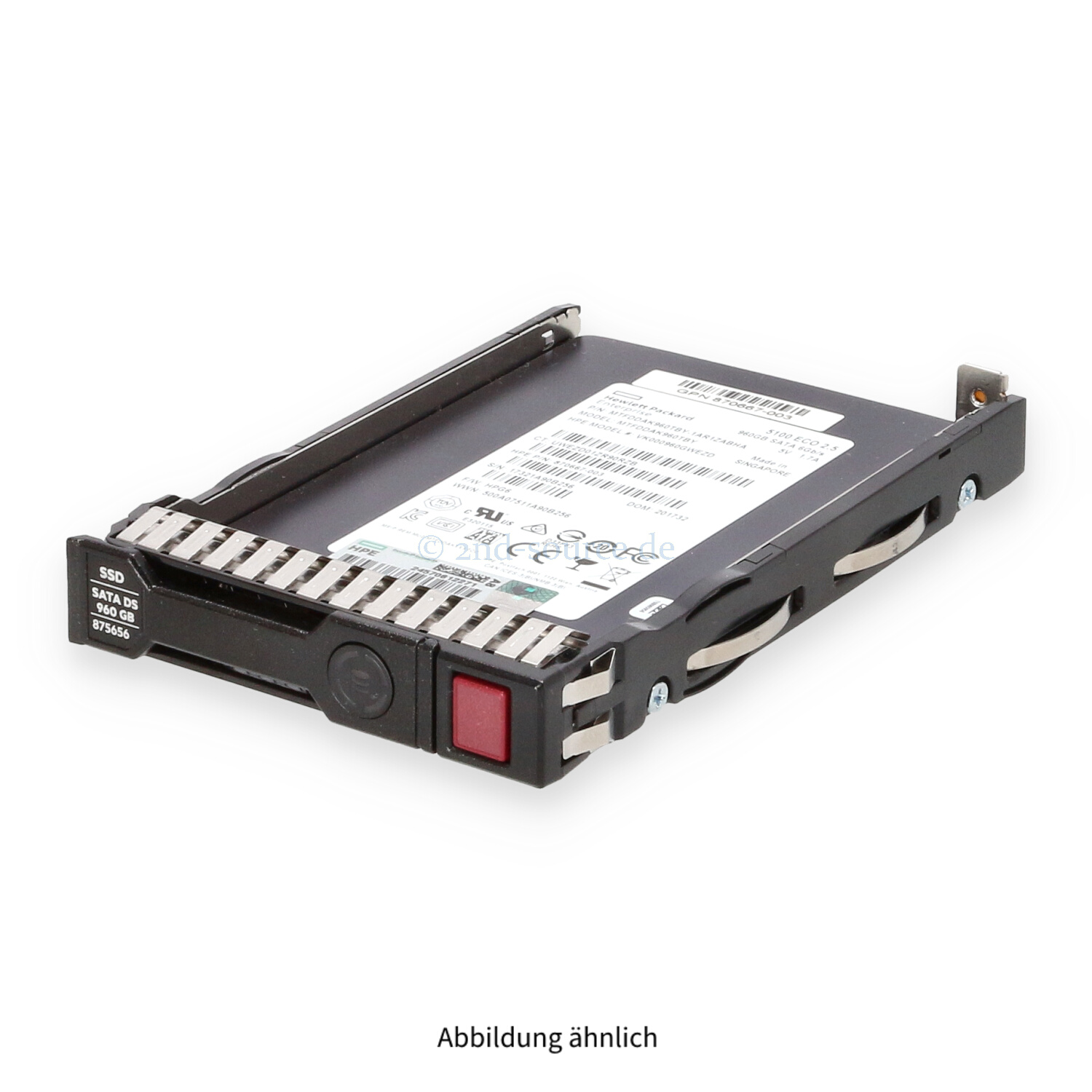 HPE 960GB SATA 6G SFF Read Intensive SC HotPlug SSD 875511-B21 875656-001