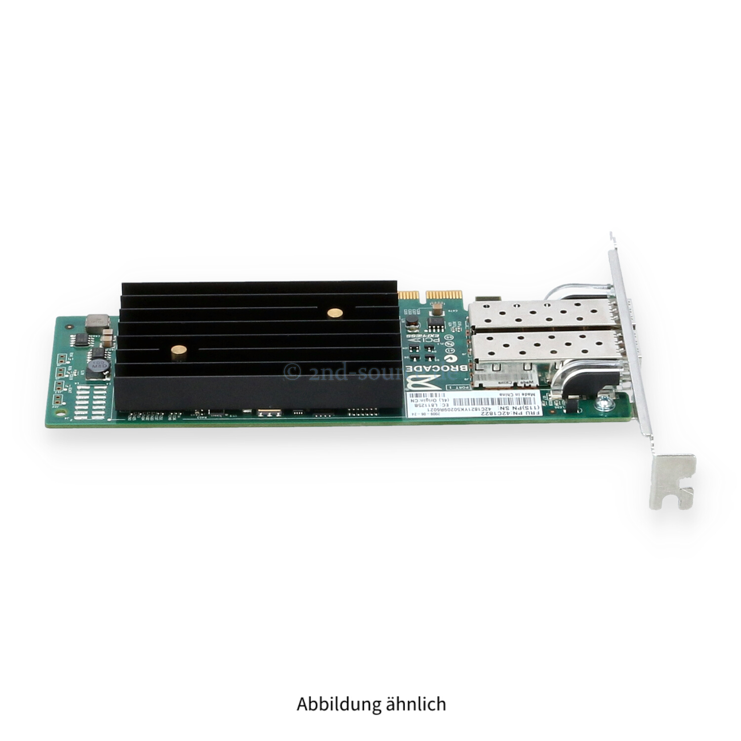 IBM Brocade 1020 2x10GBase SFP+ PCIe Server Ethernet Adapter High Profile 42C1822 42C1821