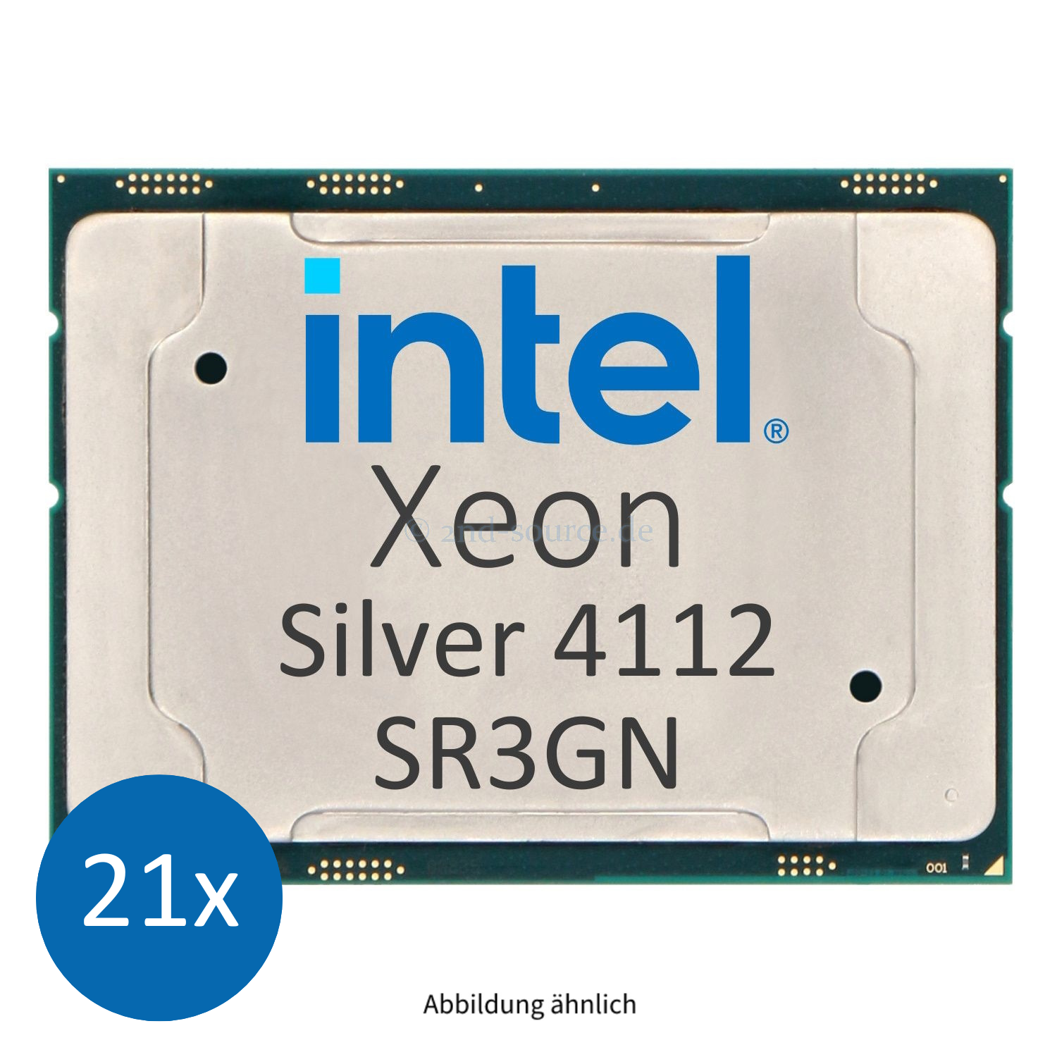 21x Intel Xeon Silver 4112 2.60GHz 8.25MB 4-Core CPU 85W SR3GN CD8067303562100