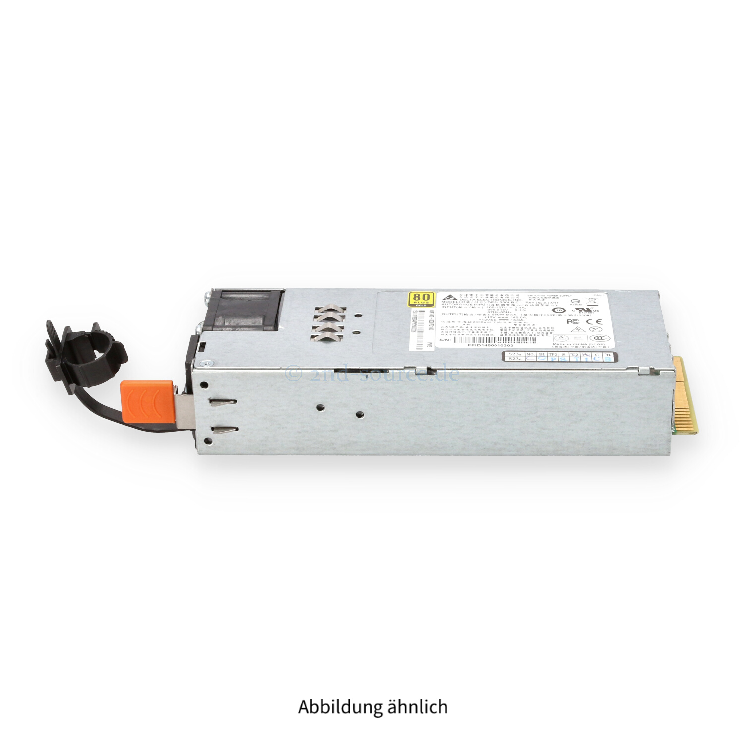 Delta Electronics 550W Hot Plug Power Supply DPS-550LB C Delta Electronics 550W Hot Plug Power Supply DPS-550LB C