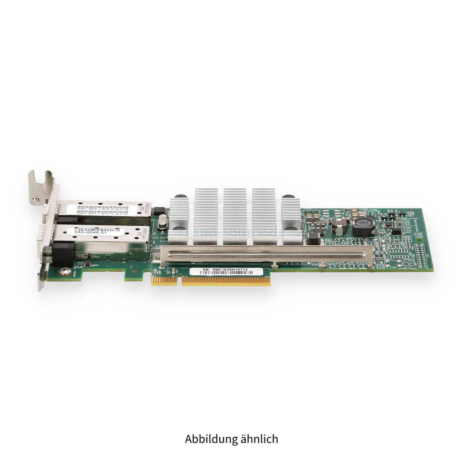 EMC Broadcom 957810A 2x 10GB SFP+ PCIe x8 Server Ethernet Adapter Low Profile 050-0045-01 BC0210406-01