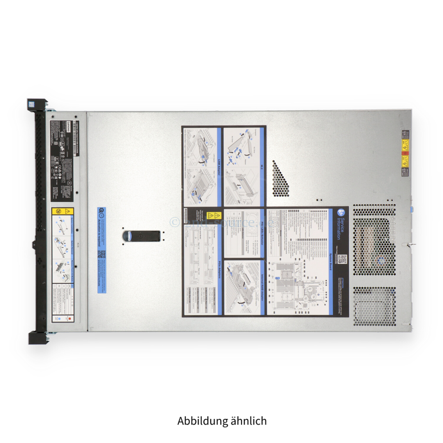 Lenovo ThinkSystem SR630 8xSFF 2x Performance Heatsink CTO Chassis 7X02-AUW0 00MX552