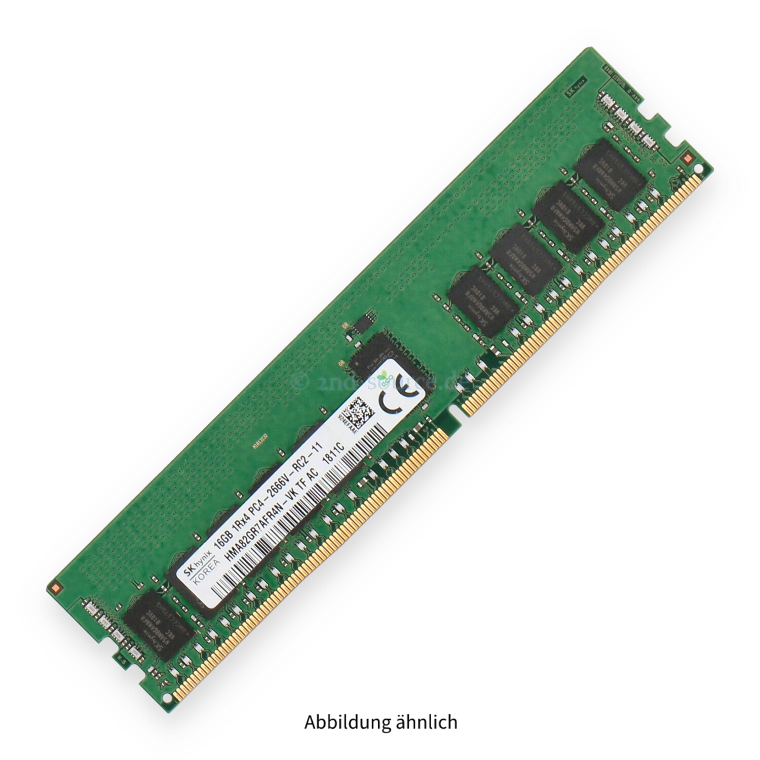 Hynix 16GB PC4-21300V-R DIMM Single Rank x4 (DDR4-2666) Registered ECC HMA82GR7AFR4N-VK