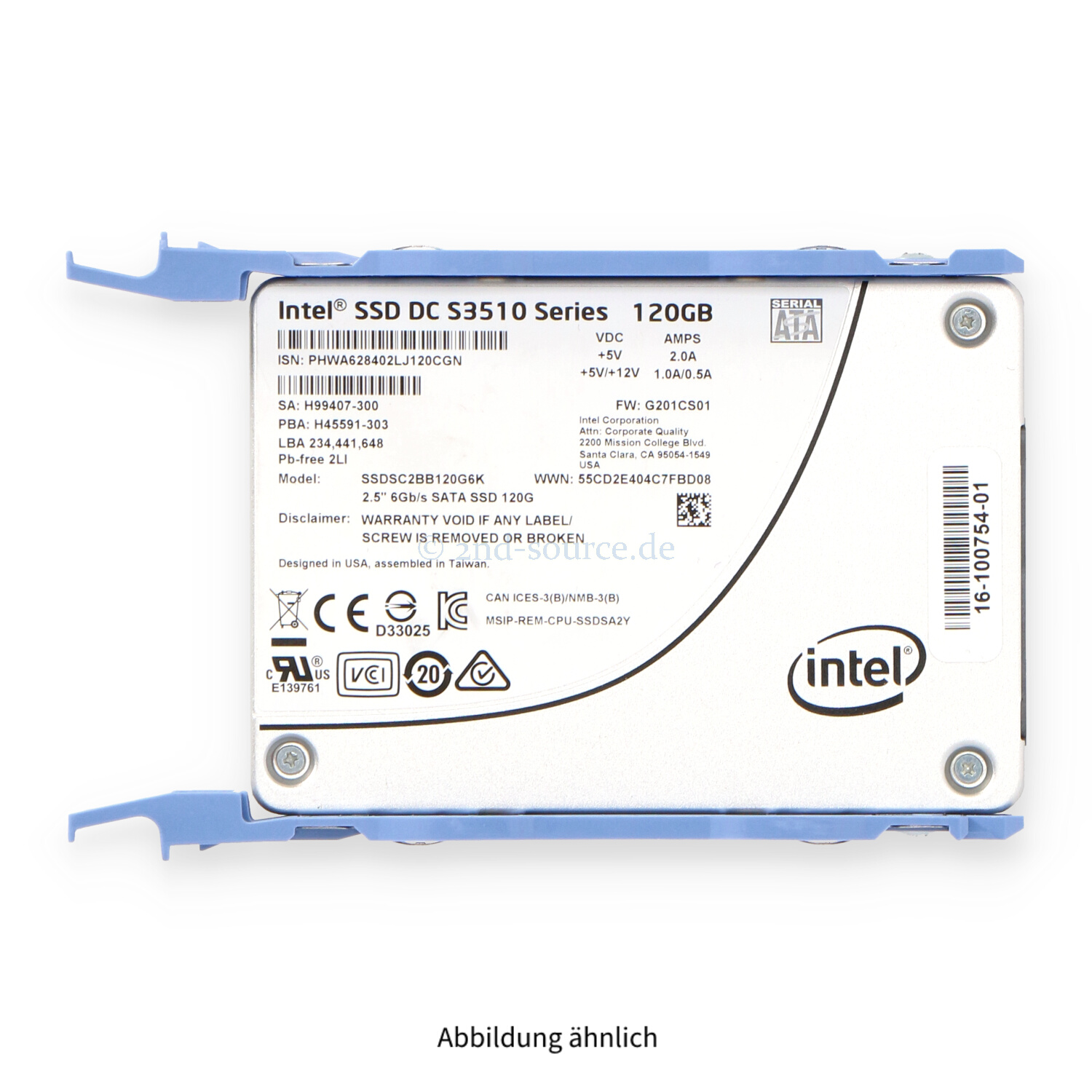Cisco 120GB SATA 6G SFF SSD UCSC-SD120GBKS4-EV 16-100754-01