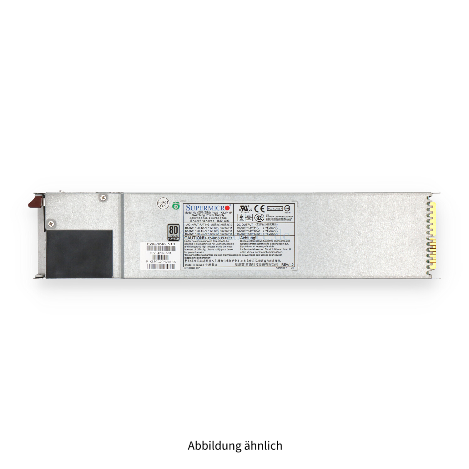 Supermicro 1620W HotPlug Power Supply PWS-1K62P-1R