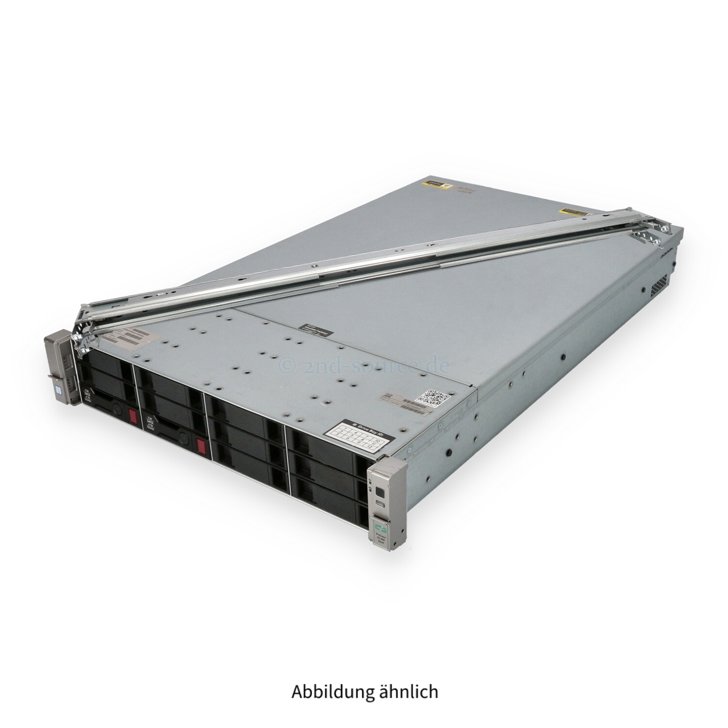 HPE DL380 G9 4xLFF 2P E5-2695 v3 2.30GHz 14C 256GB B140i 2x 4TB SATA 2x RPS Rackkit