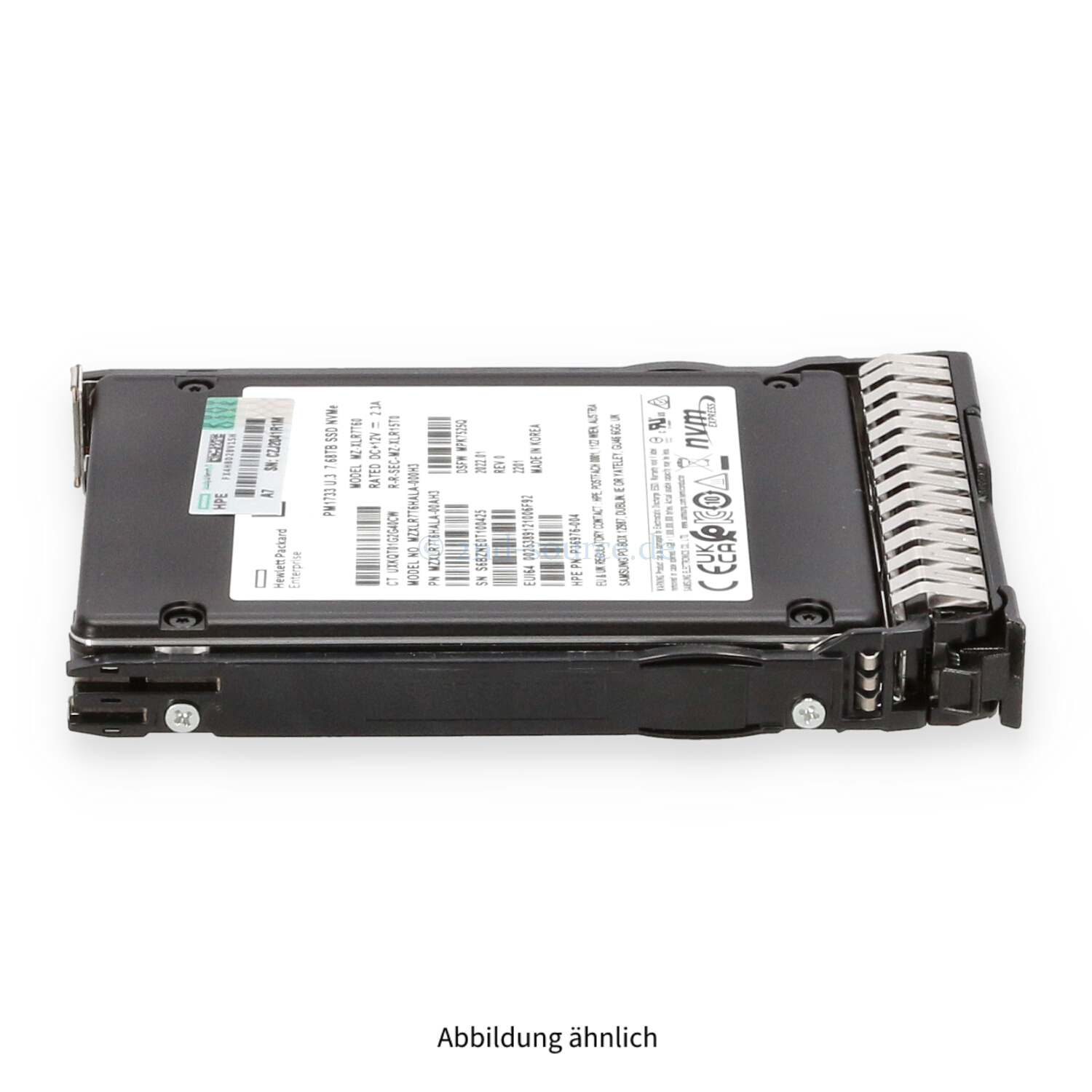 HPE 7.68TB NVMe x4 U.3 SFF Read Intensive High Performance SC HotPlug SSD P26104-B21 P26960-001