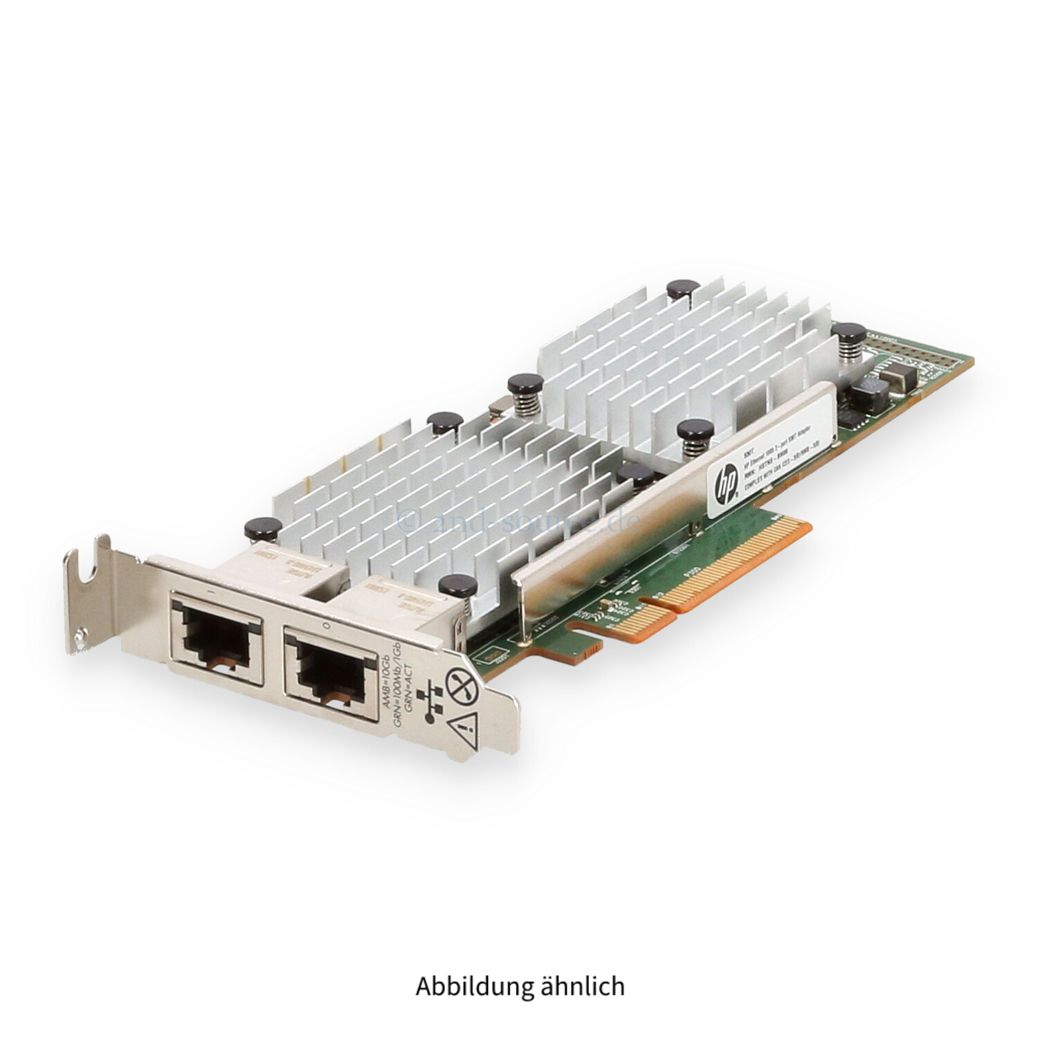 HPE 530T 2x 10GbE PCIe Server Ethernet Adapter Low Profile 656596-B21 657128-001