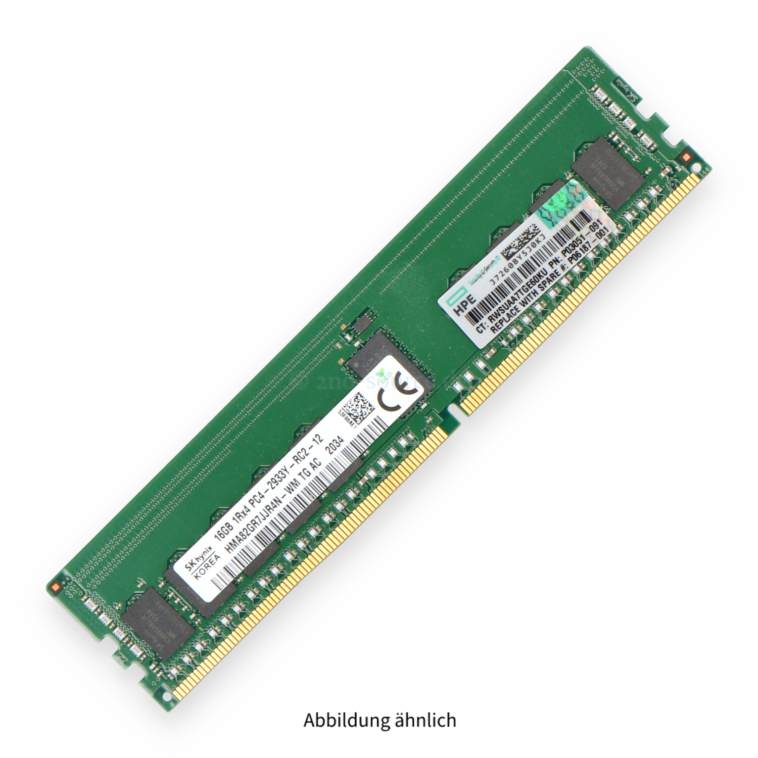 HPE 16GB PC4-23466Y-R DIMM Single Rank x4 (DDR4-2933) Registered ECC P00920-B21 P06187-001 P03051-091 HPE 16GB PC4-23466Y-R DIMM Single Rank x4 (DDR4-2933) Registered ECC P00920-B21 P06187-001 P03051-091