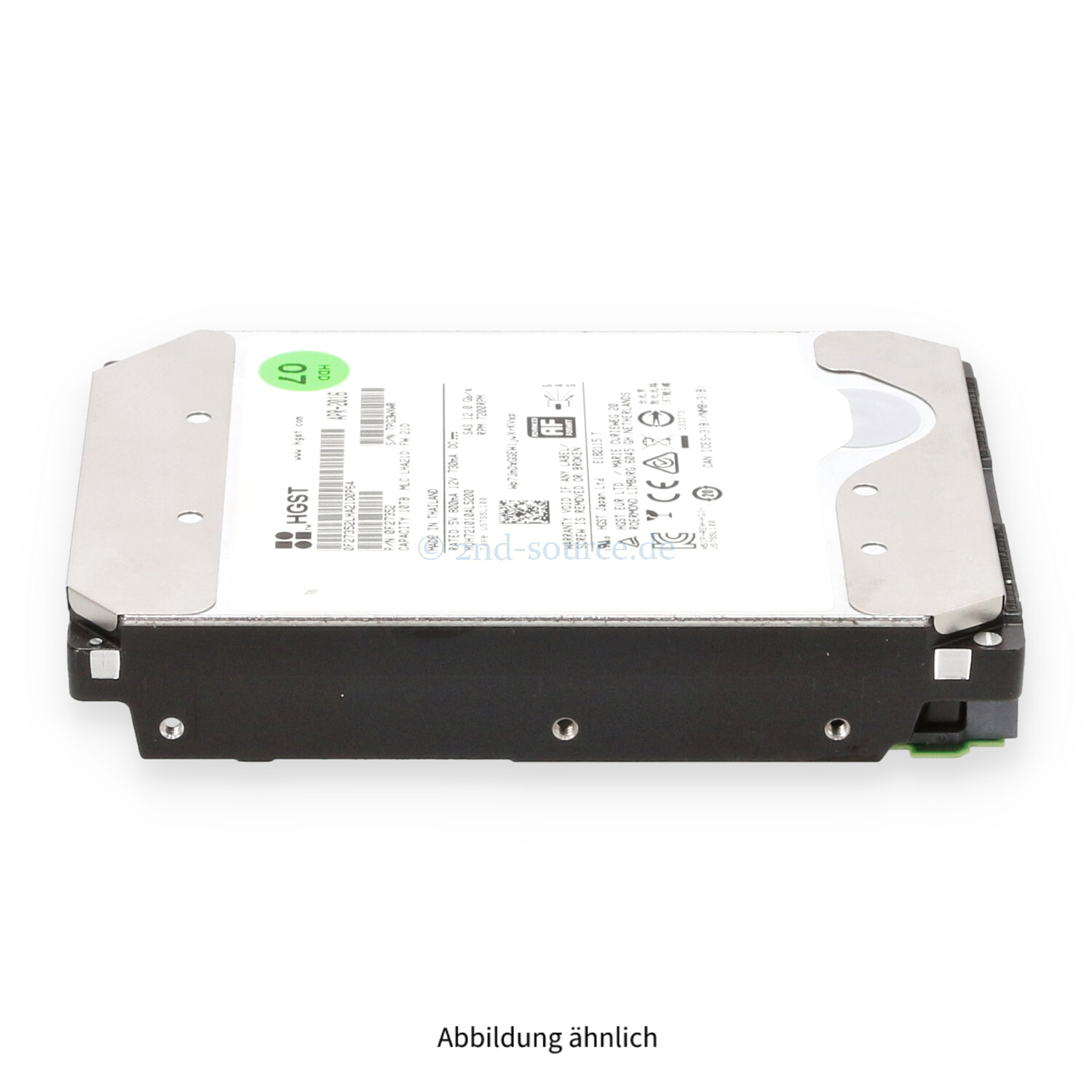 HGST Ultrastar 10TB 7.2k SAS 12G LFF HDD HUH721010AL5200 HGST Ultrastar 10TB 7.2k SAS 12G LFF HDD HUH721010AL5200
