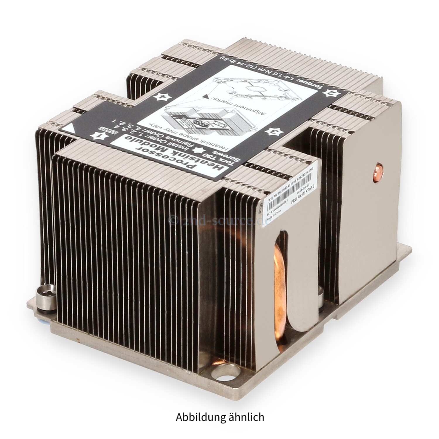 Lenovo 2U Heatsink SR550 SR590 SR650 SR670 01KP652