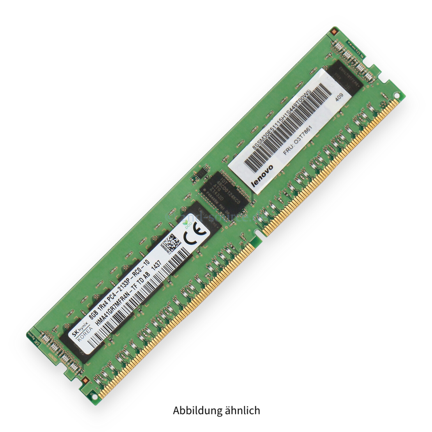 Lenovo 8GB PC4-17000P-R DIMM Single Rank x4 (DDR4-2133) Registered ECC 03T7861