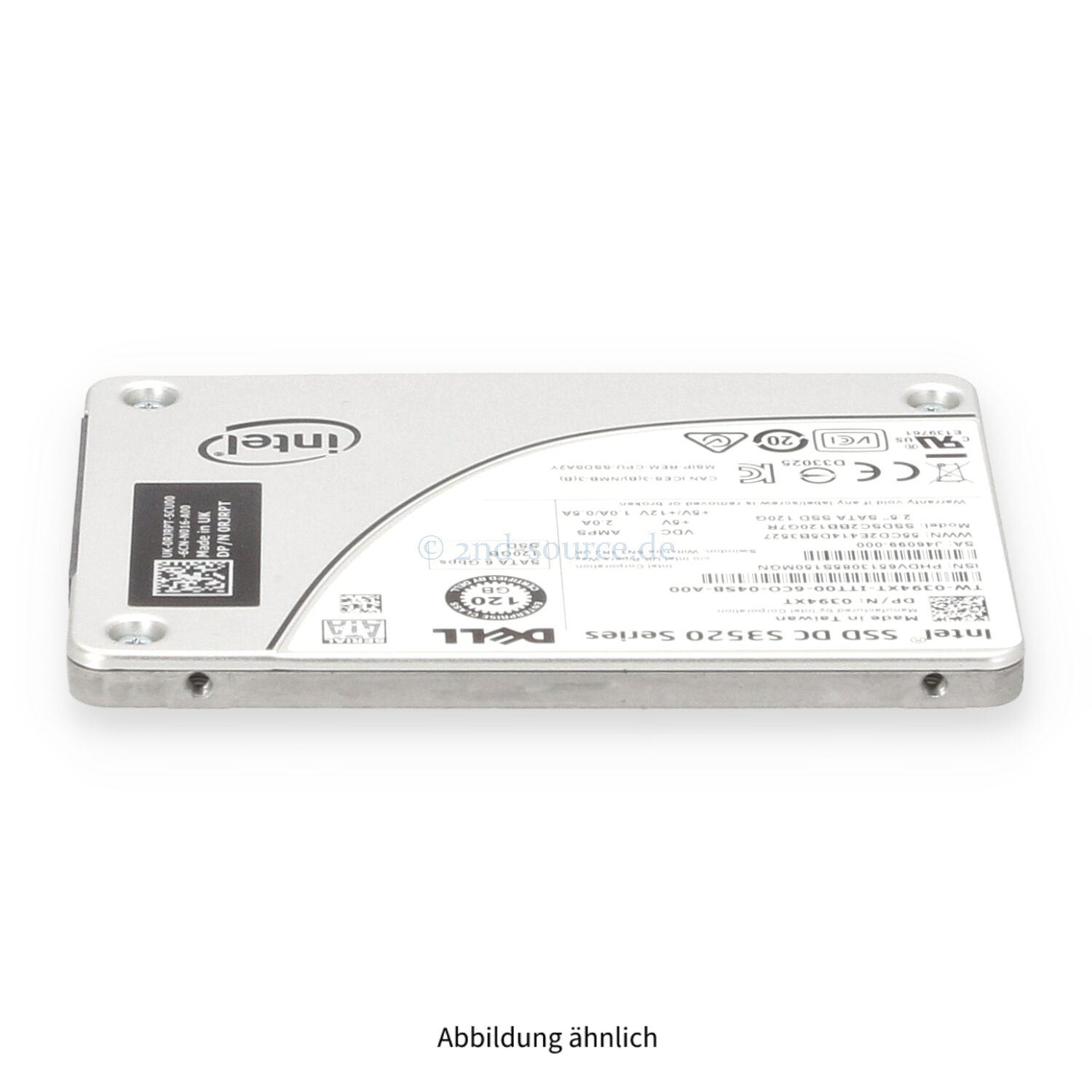 Dell 120GB SATA 6G SFF Read Intensive SSD 394XT 0394XT