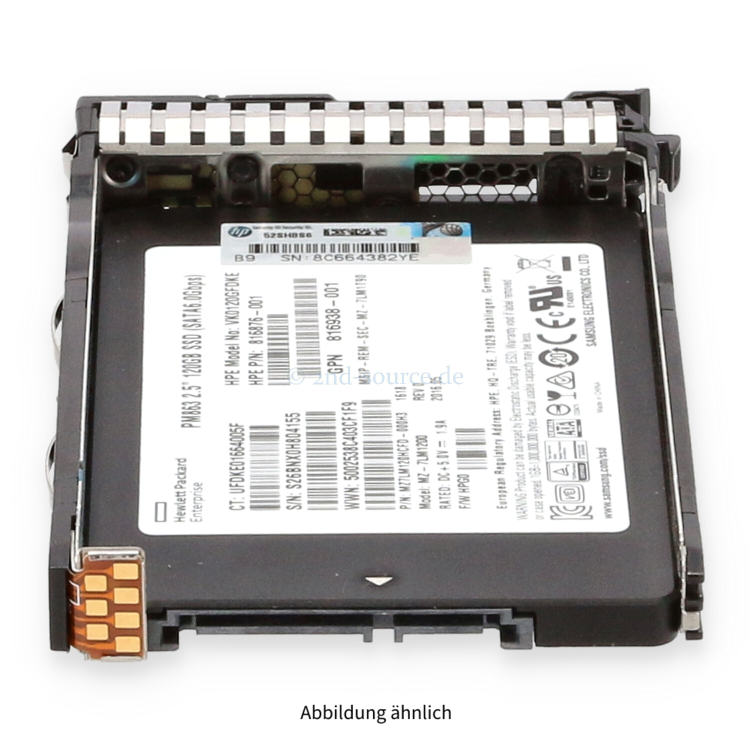 HPE 120GB SATA 6G SFF Read Intensive SC HotPlug SSD 816879-B21 817061-001