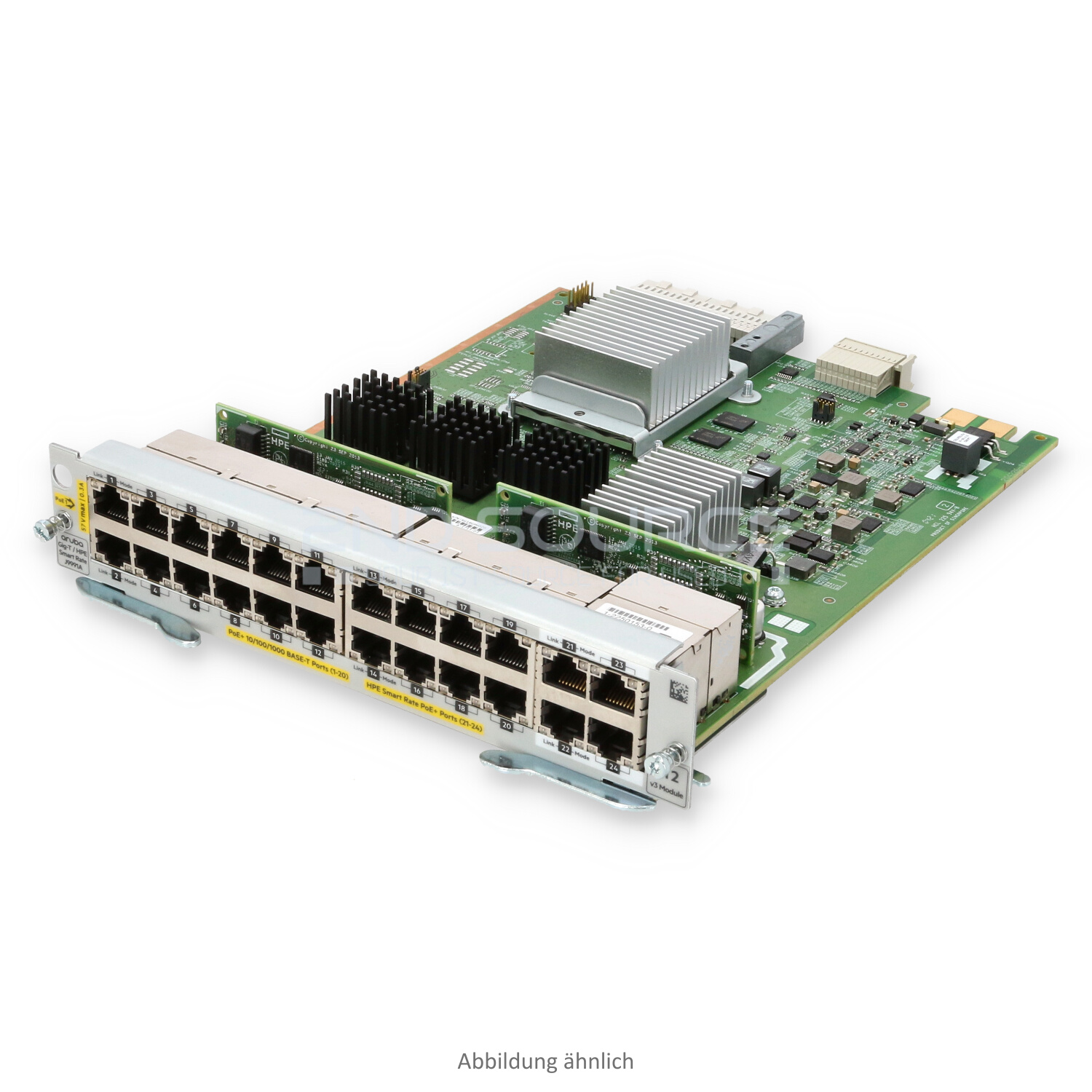 HPE Aruba 20x RJ-45 1GbE PoE+ 4x RJ-45 10GbE PoE+ v3 zl2 MACsec Switch Module J9991A J9991-61001