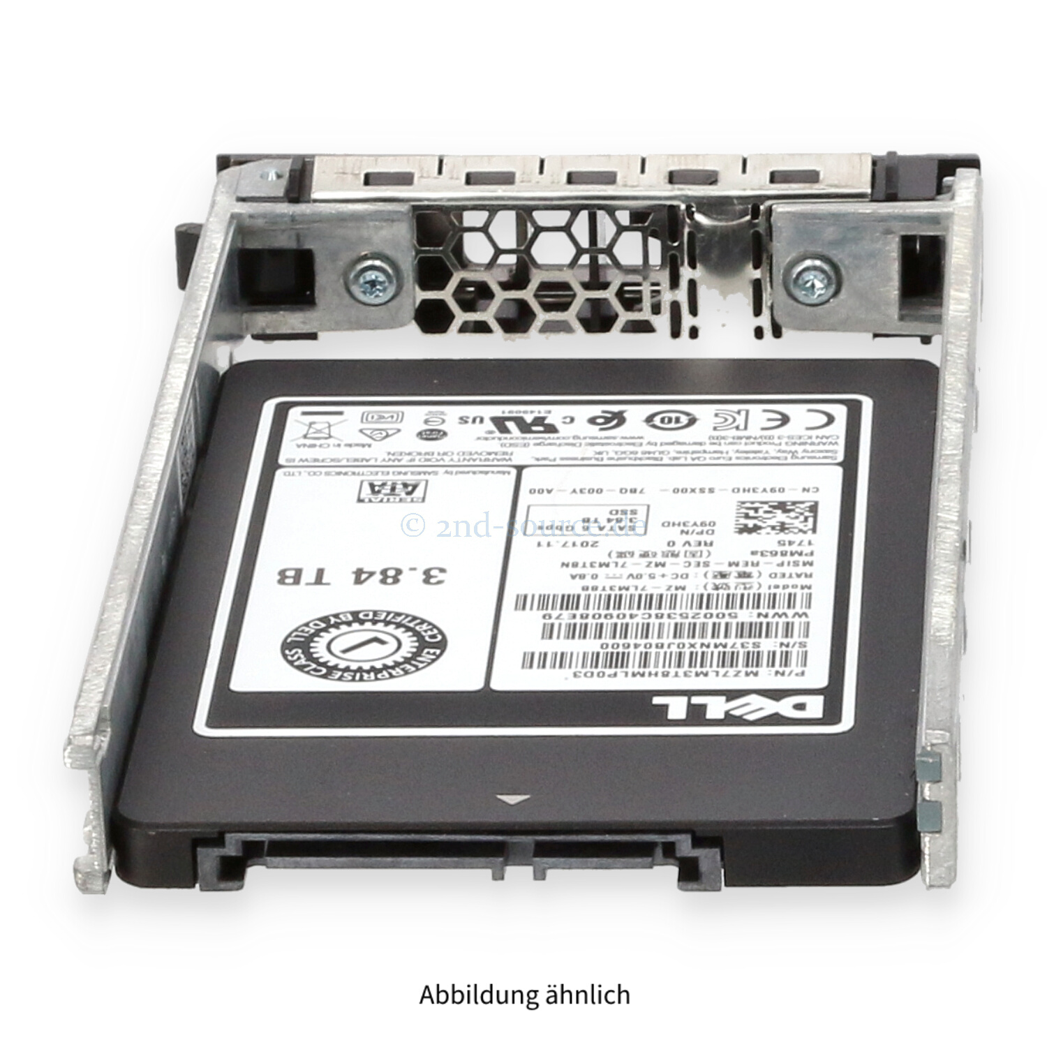Dell 3.84TB SATA 6G SFF Read Intensive HotPlug SSD 9Y3HD 09Y3HD