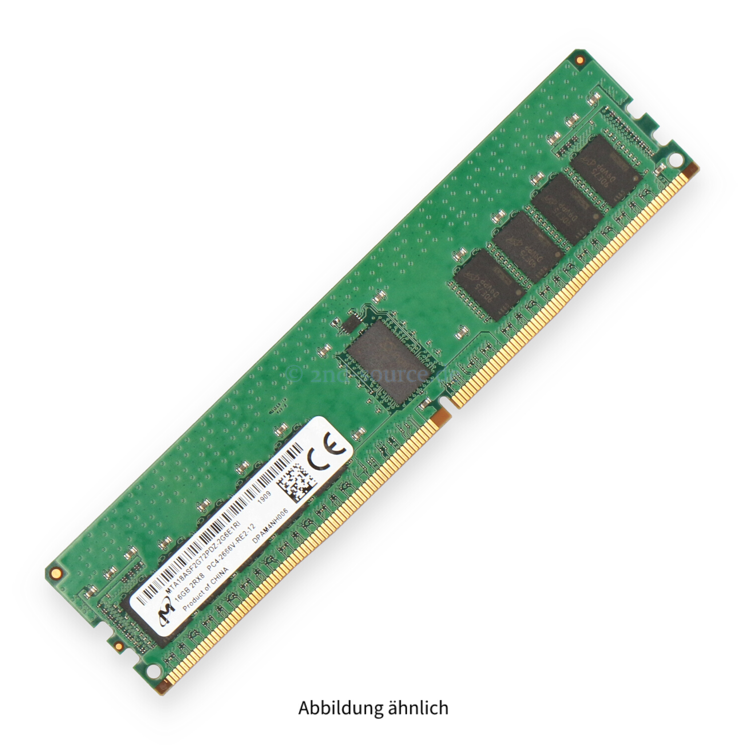 Micron 16GB PC4-21300V-R DIMM Dual Rank x8 (DDR4-2666) Registered ECC MTA18ASF2G72PDZ-2G6E1