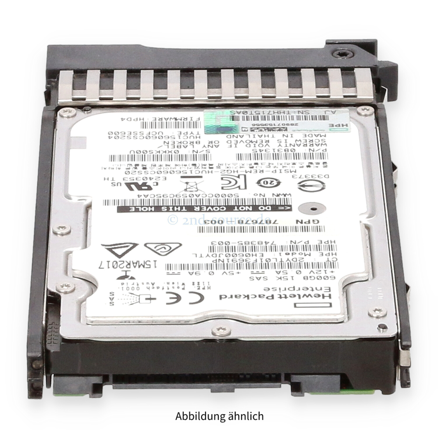 HPE 600GB 15k SAS 12G SFF DP HotPlug HDD MSA 2040 J9F42A 787642-001
