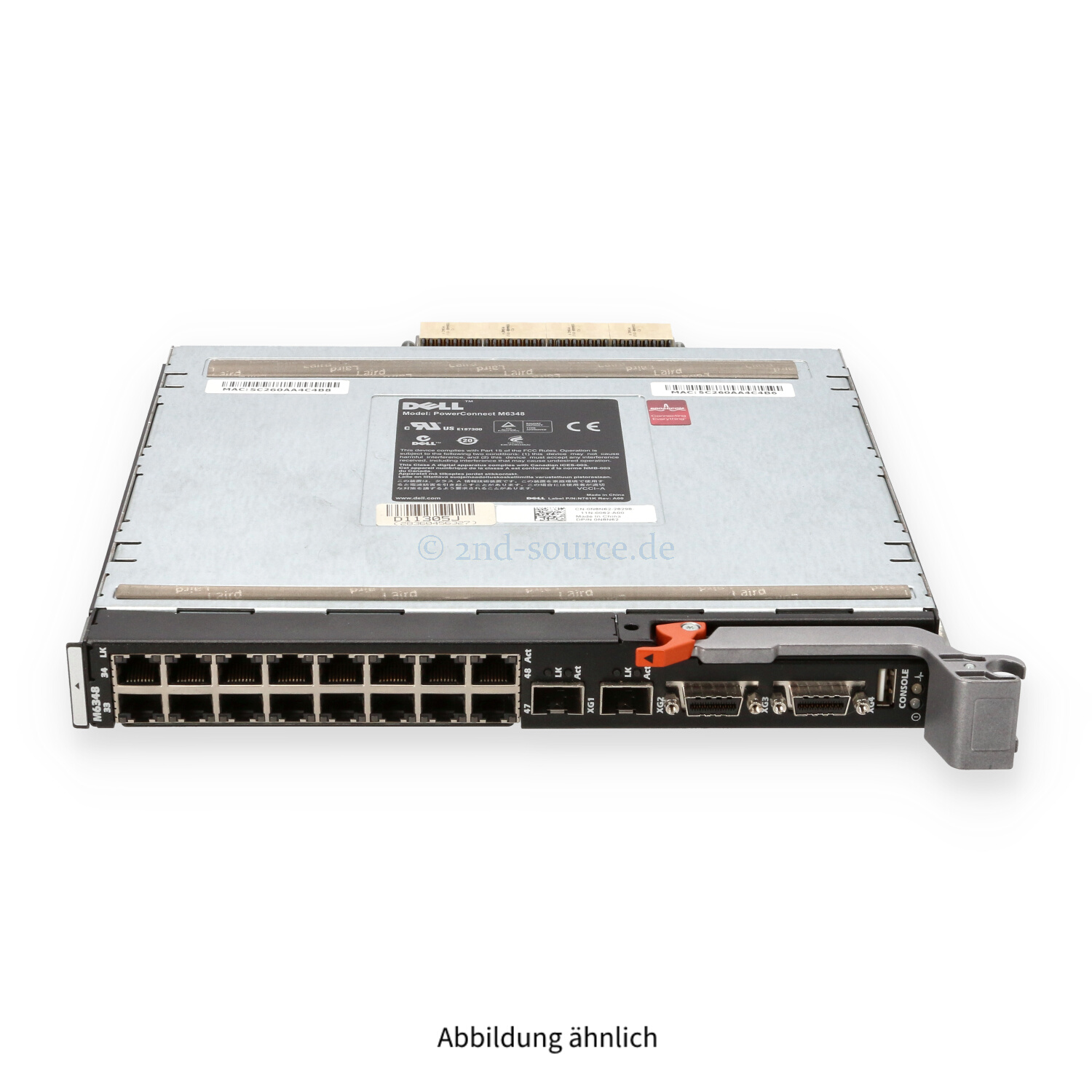 Dell PowerConnect M6348 1GbE / 10GbE Blade Switch Module M1000e N8N62 0N8N62
