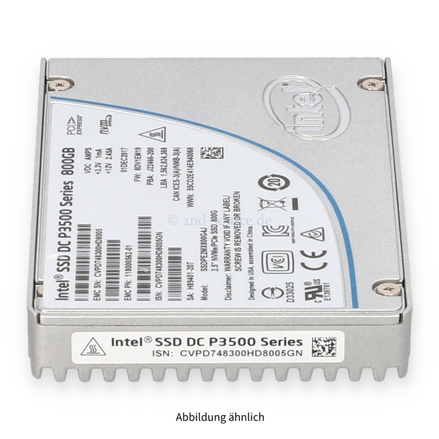 Intel P3500 800GB NVMe SFF SSD SSDPE2MX800G4J