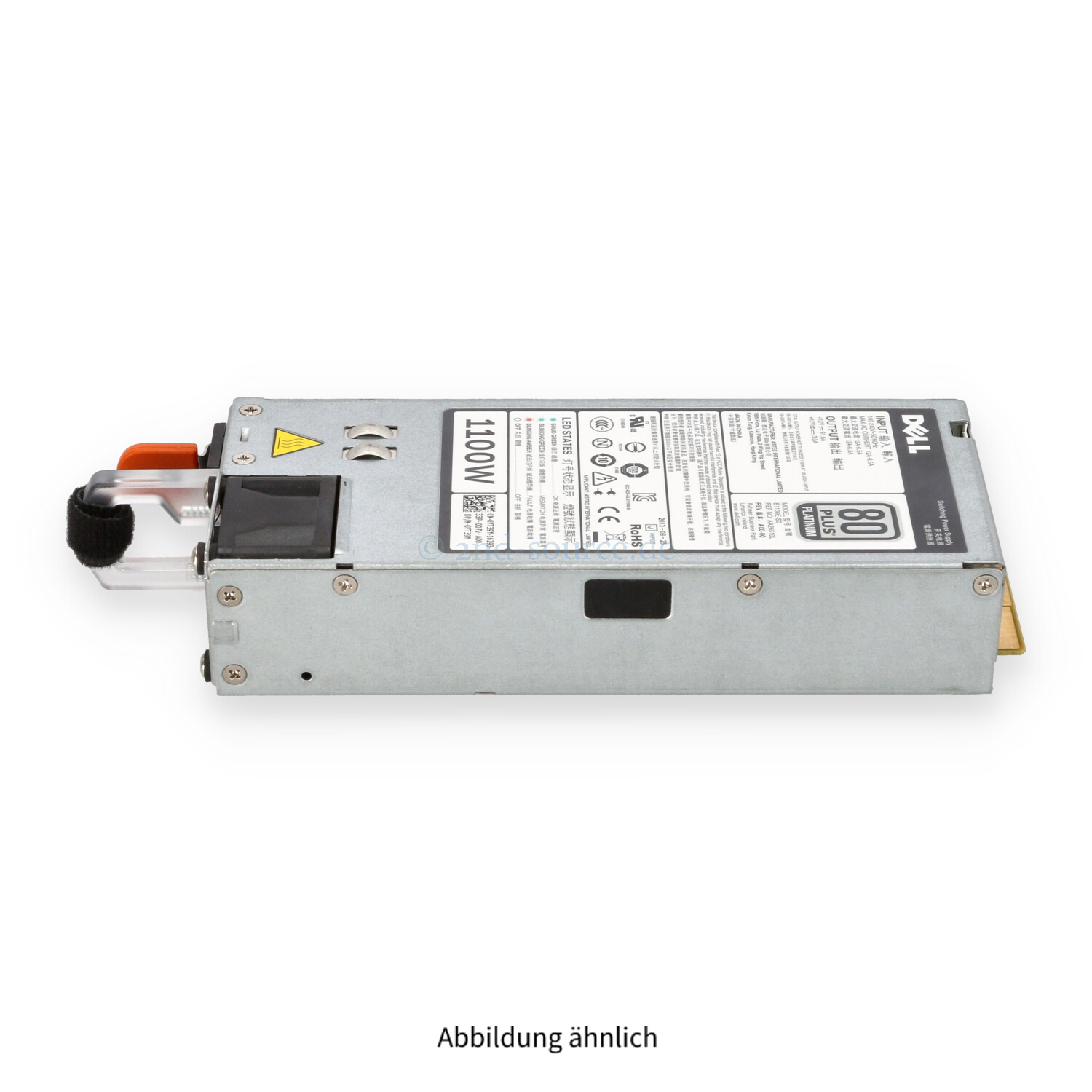 Dell 1100W 80 Plus Platinum HotPlug Power Supply R520 R620 R720 R820 R920 YT39Y 0YT39Y