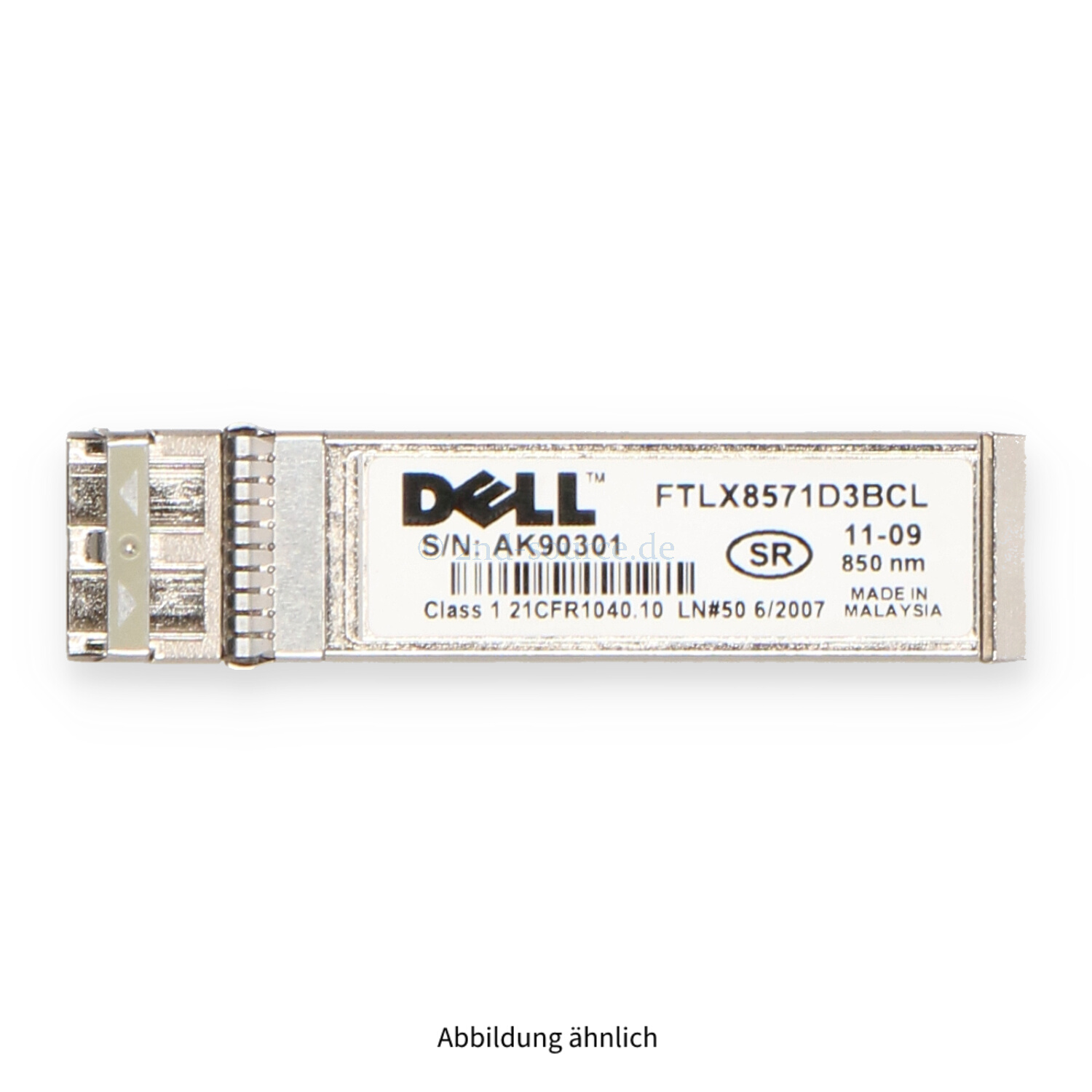 Dell 10GBase-SR/SW SFP+ 850nm Ethernet Transceiver Module 0N743D Dell 10GBase-SR/SW SFP+ 850nm Ethernet Transceiver Module 0N743D