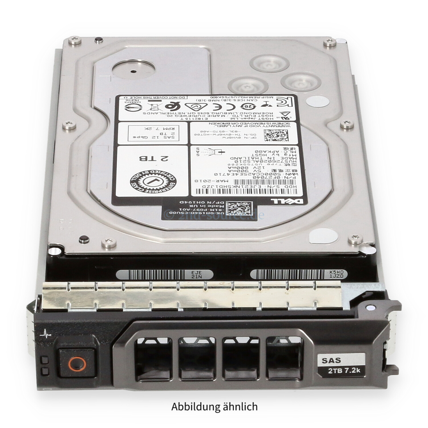 Dell 2TB 7.2k SAS 12G LFF HotPlug HDD 400-AUUQ VH6FW 0VH6FW
