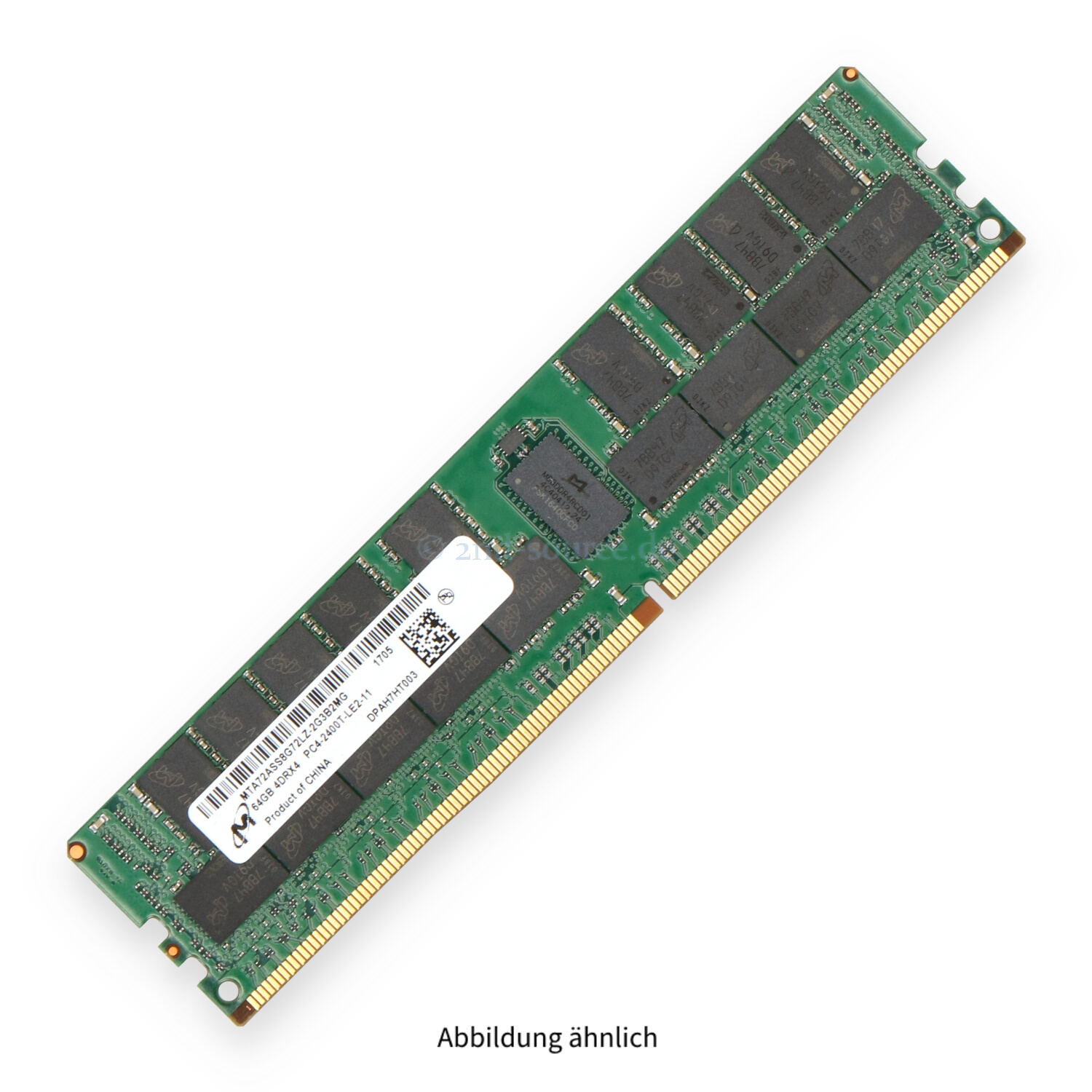 Micron 64GB PC4-19200T-L LRDIMM 4DRx4 (DDR4-2400) Load Reduced ECC MTA72ASS8G72LZ-2G3B2
