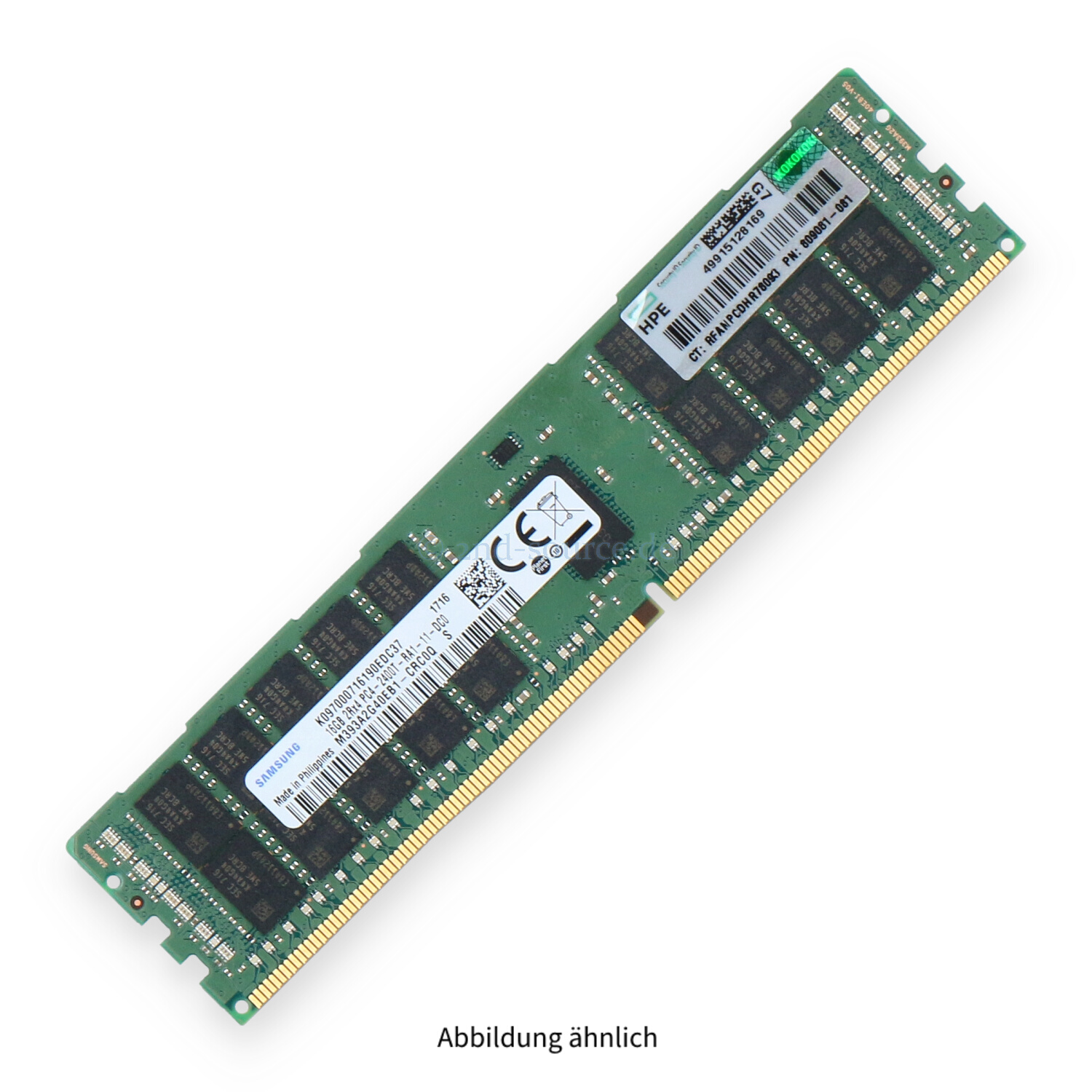 HPE 16GB PC4-19200T-R DIMM Dual Rank x4 (DDR4-2400) Registered ECC 836220-B21 846740-001 809081-081