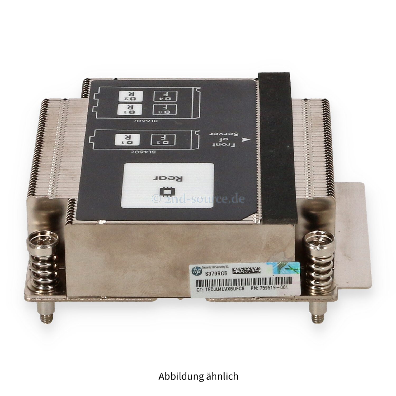 HPE Heatsink CPU 1 BL460c G9 BL660c G9 777687-001 HPE Heatsink CPU 1 BL460c G9 BL660c G9 777687-001