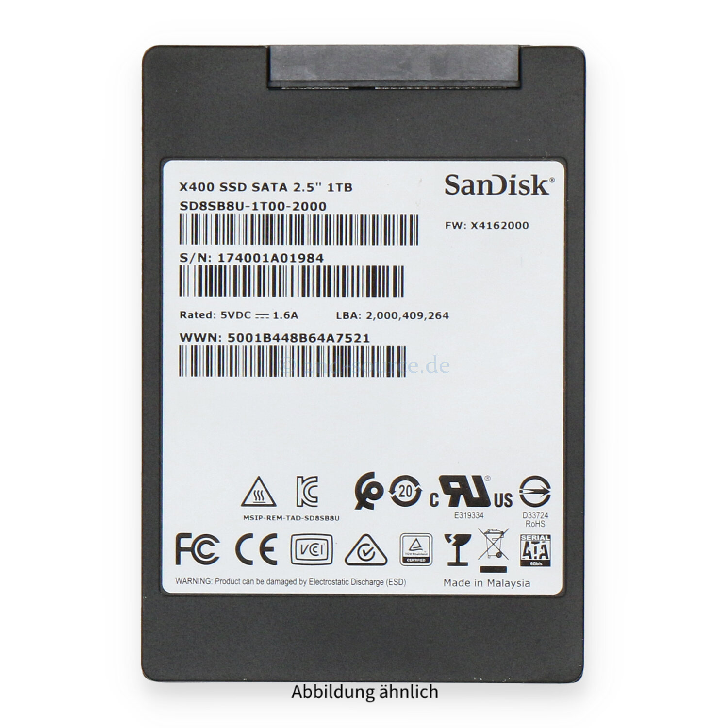 SanDisk X400 1TB SAS 6G SFF Read Intensive SSD SD8SB8U-1T00-2000