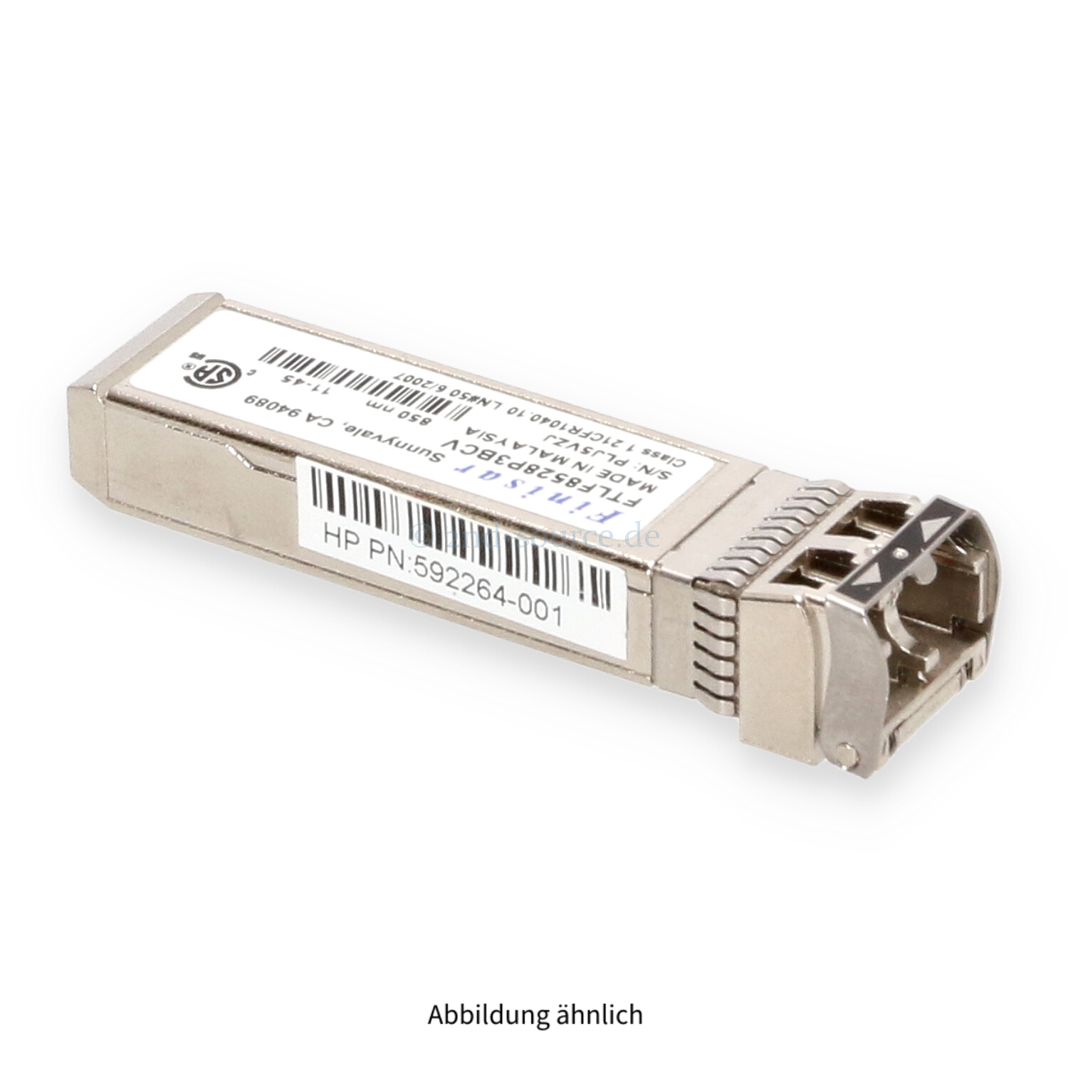 HPE 8GB FC XCVR Shortwave SFP+ Transceiver Module MSA P2000 G3 592264-001 FTLF8528P3BCV HPE 8GB FC XCVR Shortwave SFP+ Transceiver Module MSA P2000 G3 592264-001 FTLF8528P3BCV