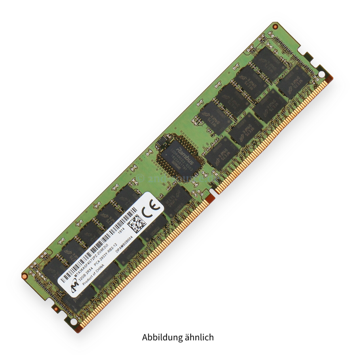 Dell 32GB PC4-23466Y-R DIMM Dual Rank x4 (DDR4-2933) Registered ECC SNP8WKDYC/32G AA579531