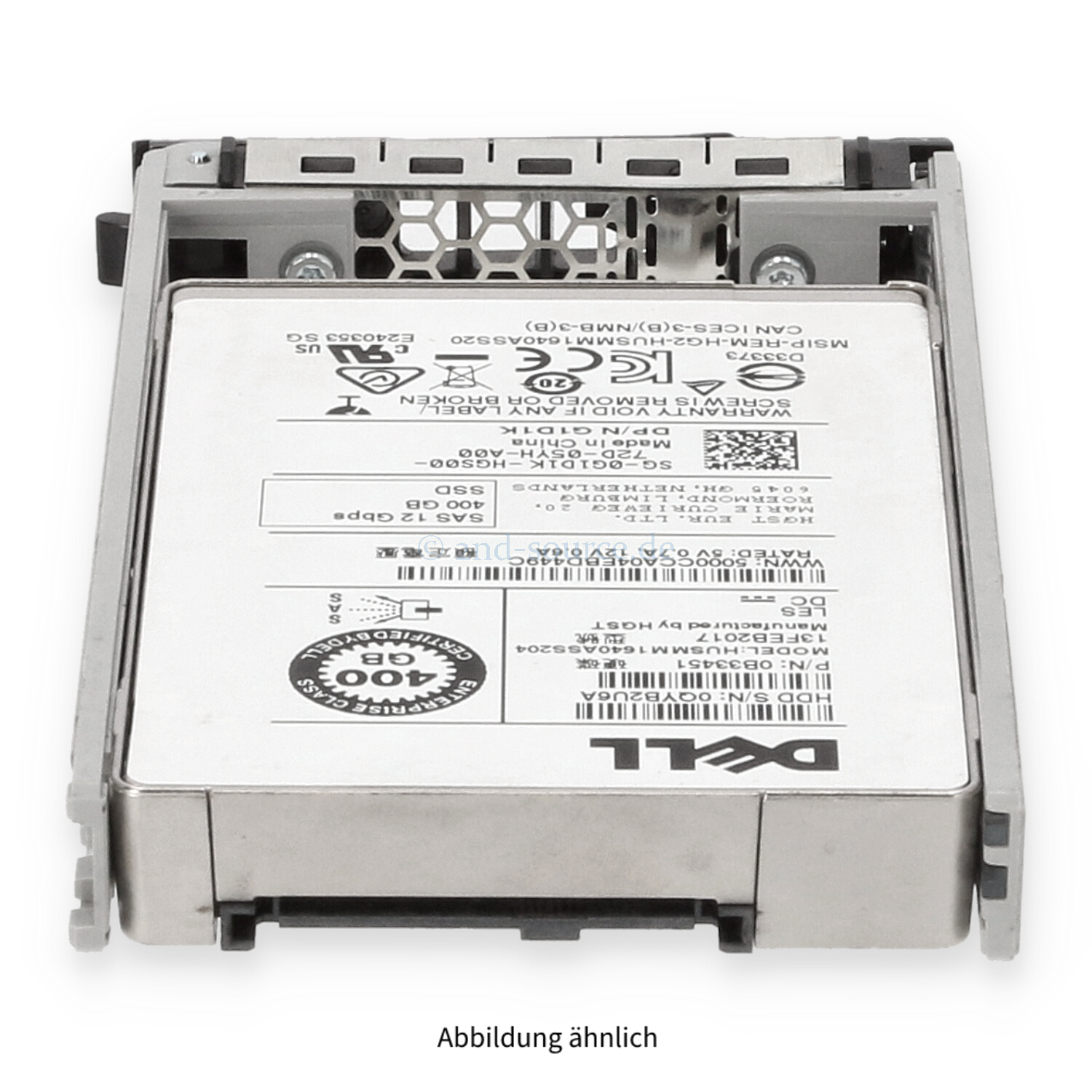 Dell 400GB SAS 12G SFF Write Intensive HotPlug SSD G1D1K 0G1D1K