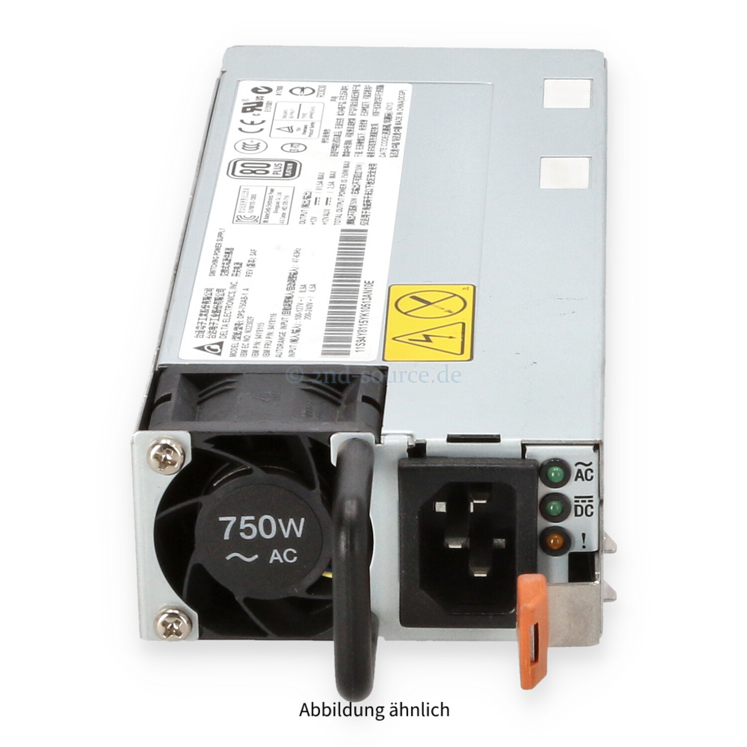 IBM 750W Platinum 80 Plus Power Supply x3650 M4 94Y8116 94Y8115 IBM 750W Platinum 80 Plus Power Supply x3650 M4 94Y8116 94Y8115