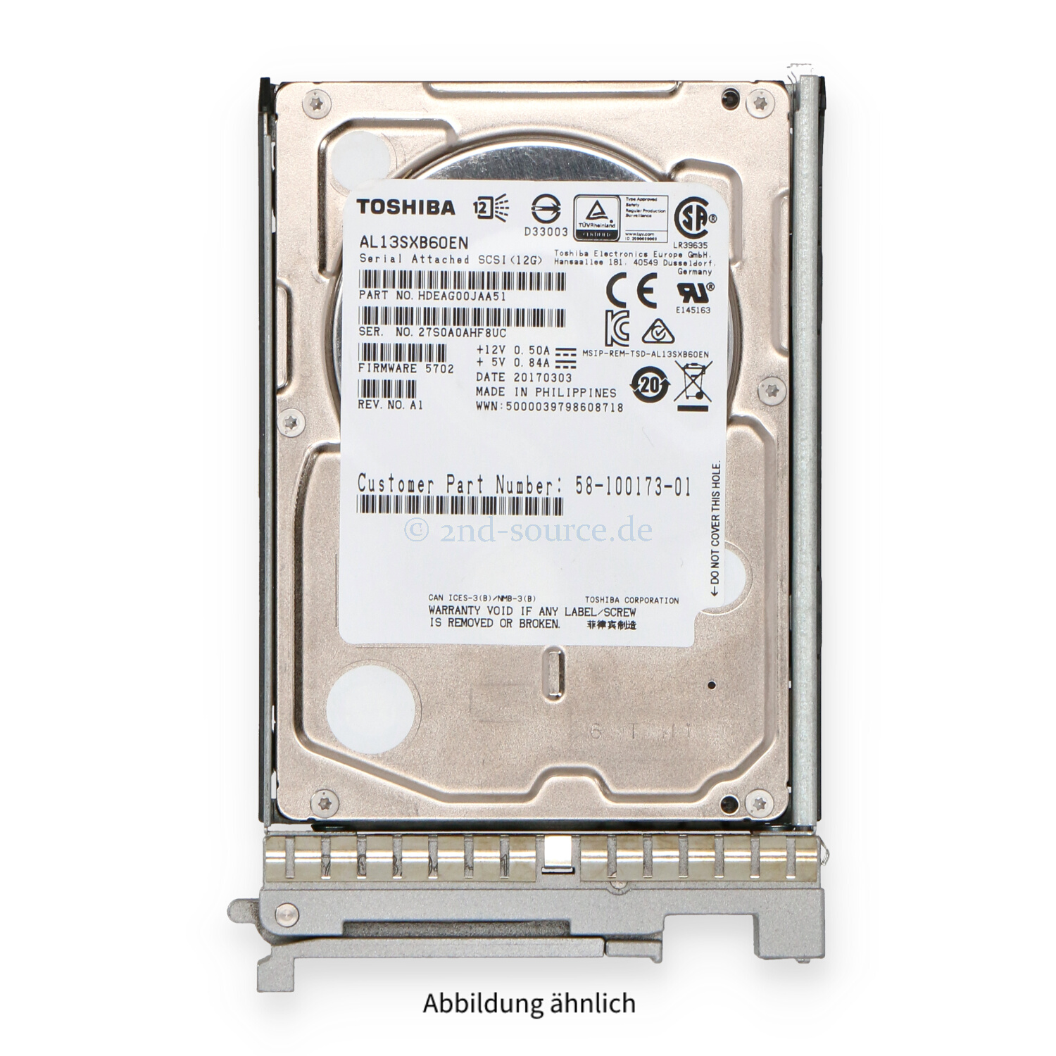 Cisco 600GB 15k SAS 12G SFF HotPlug HDD UCS-HD600G15K12G 58-100173-01