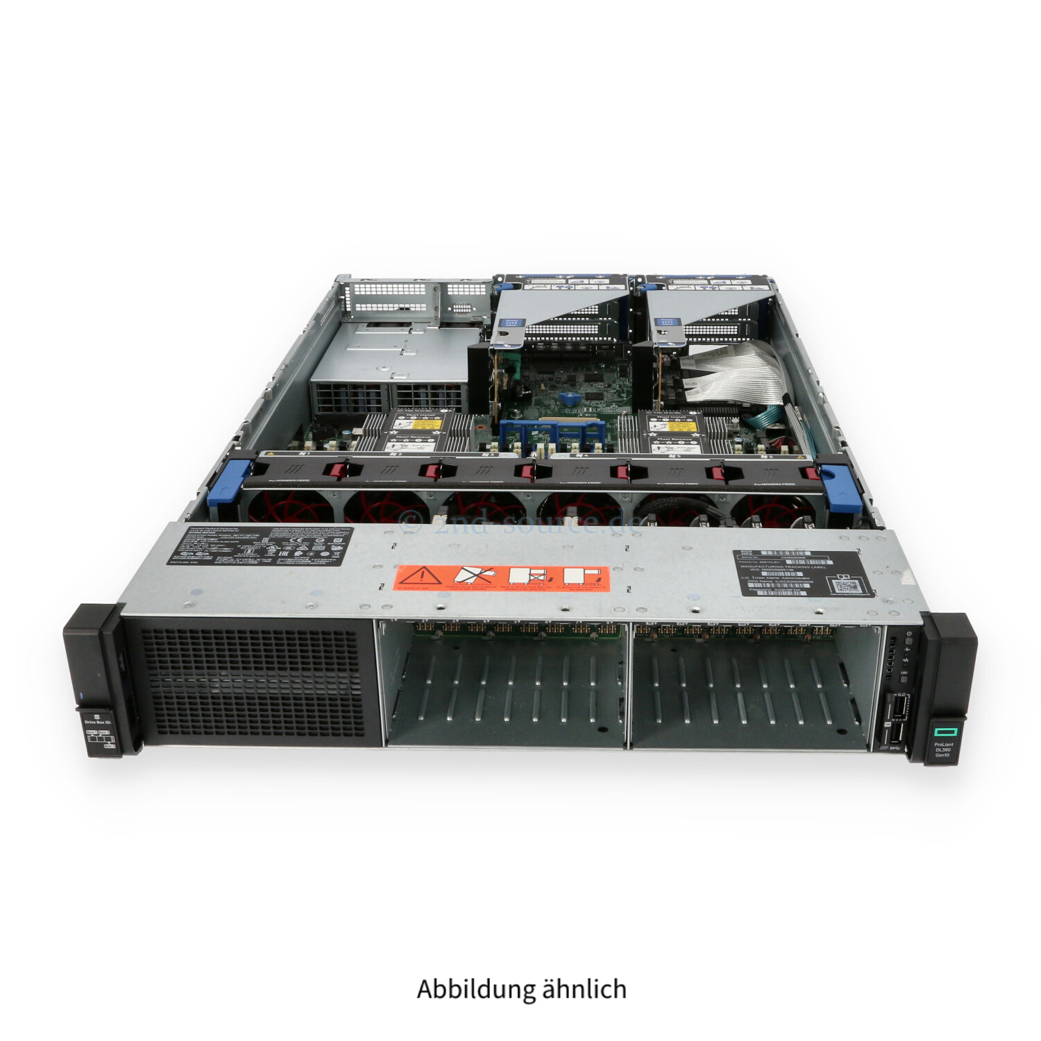 HPE DL380 G10 8xSFF 8xNVMe 2x Standard Heatsink 2x 500W CTO Server