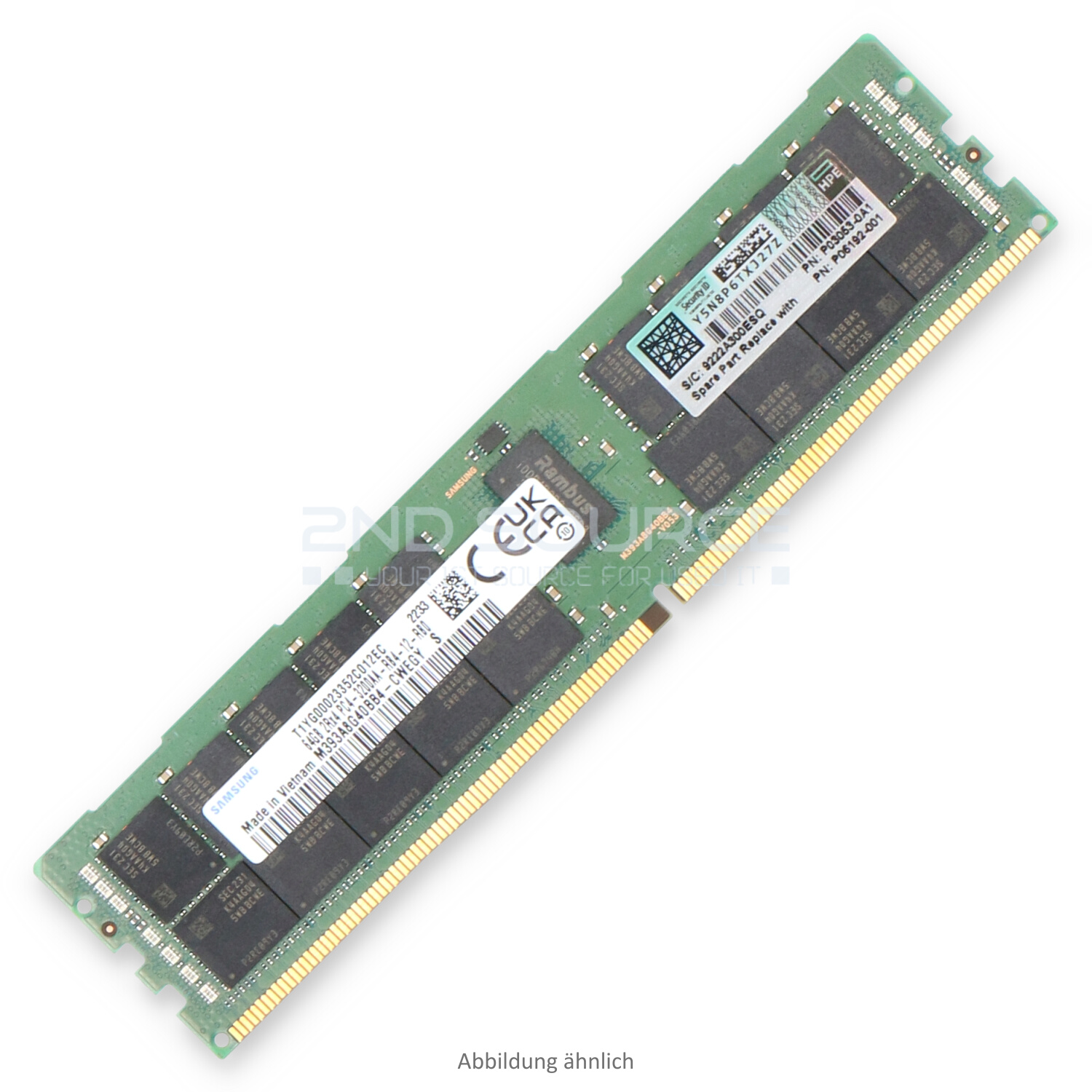 Samsung 64GB PC4-25600AA-R Dual Rank x4 (DDR4-3200) Registered ECC M393A8G40BB4-CWE