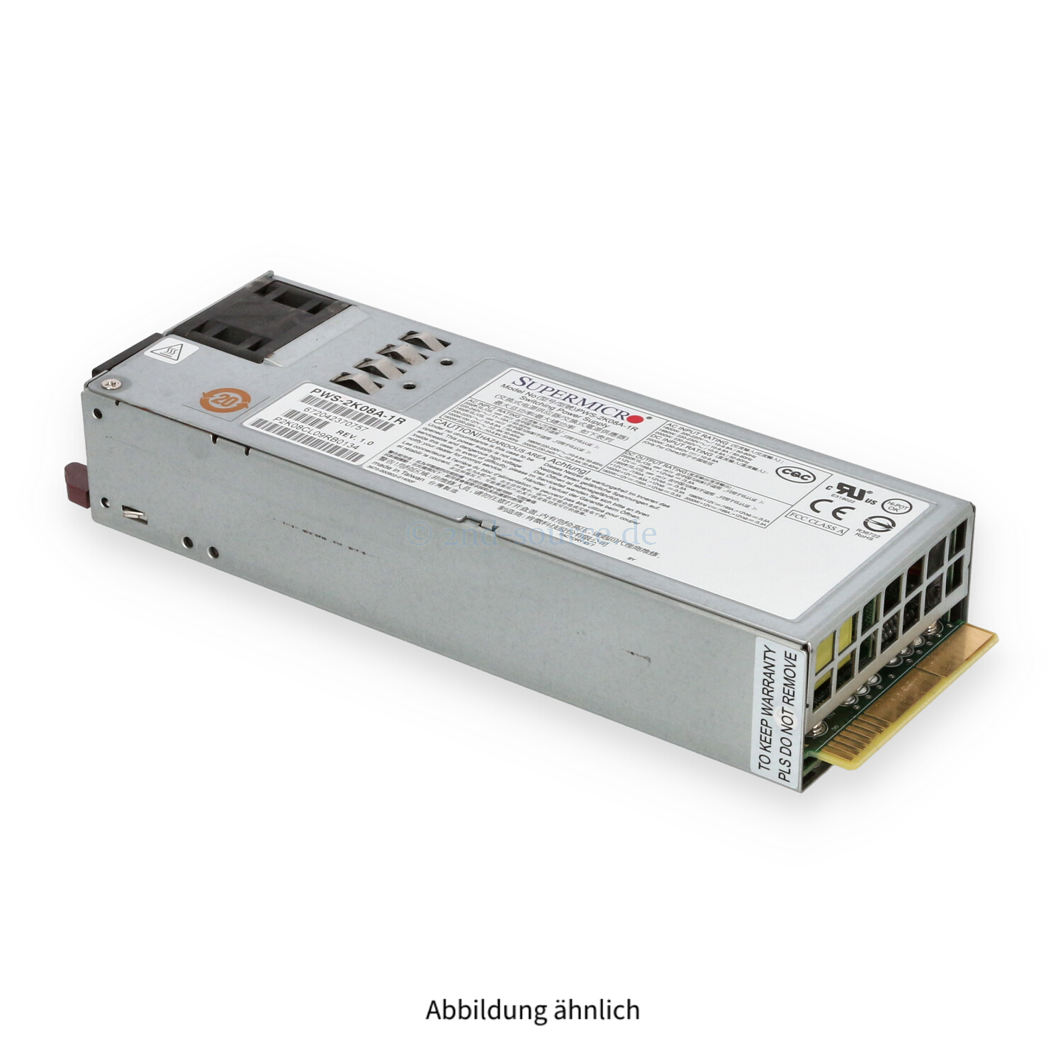 Supermicro 2000W HotPlug Power Supply PWS-2K08A-1R