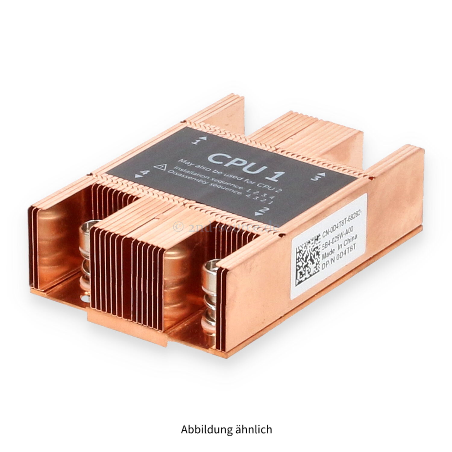 Dell Standard Heatsink CPU 1 68mm PowerEdge M630 D4T8T 0D4T8T Dell Standard Heatsink CPU 1 68mm PowerEdge M630 D4T8T 0D4T8T