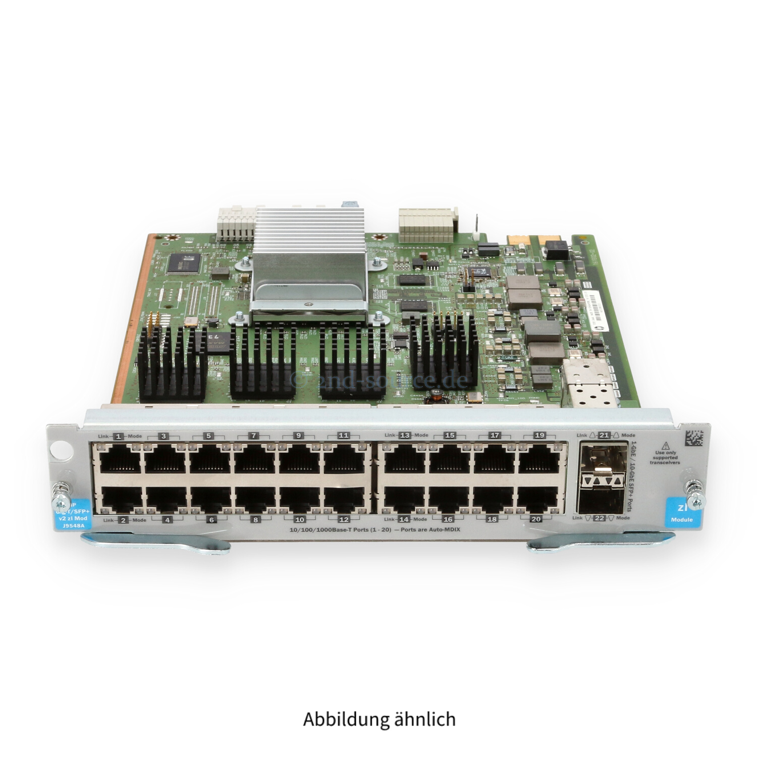 HPE 20x 1GbE 2x SFP+ 10GbE v2 zl Switch Module J9548A J9548-61001 J9548-61101