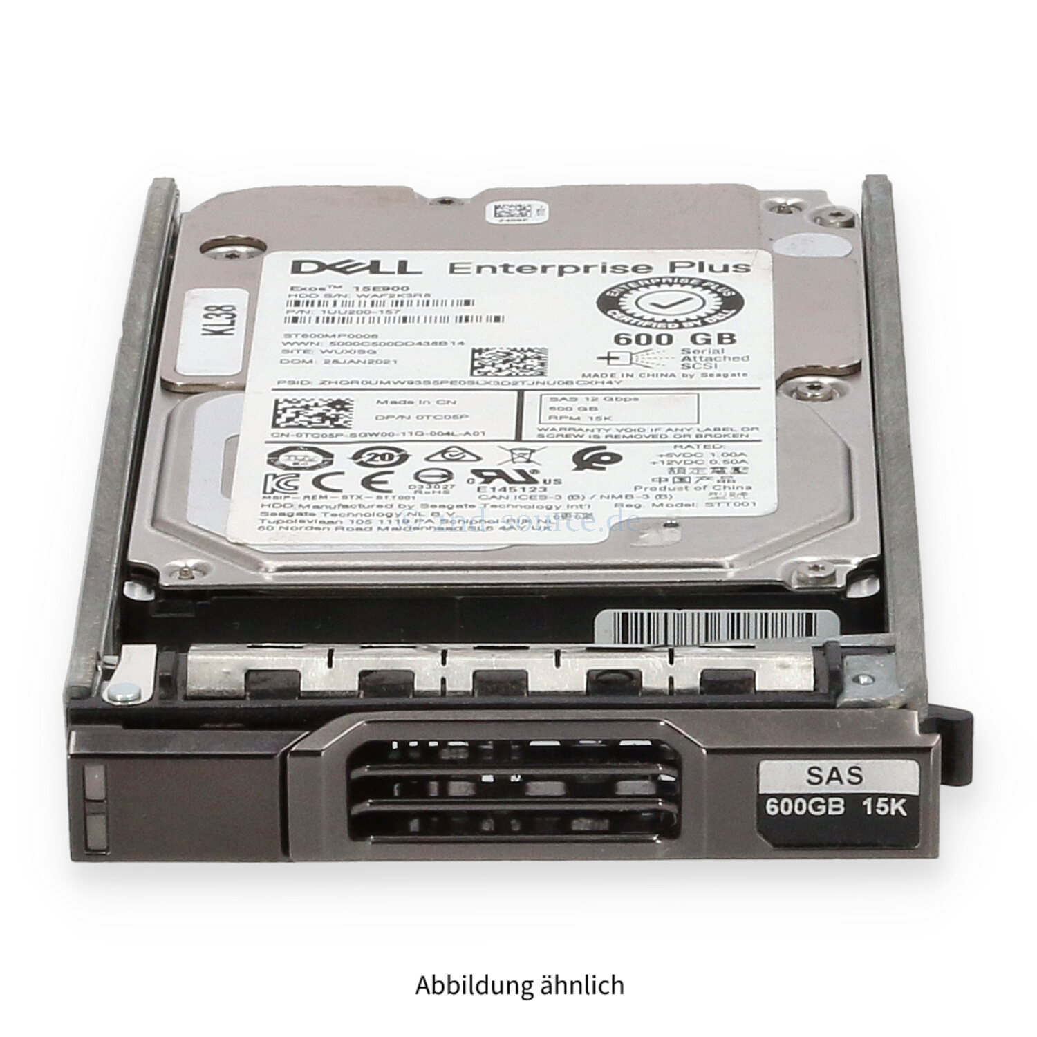 Dell 600GB 15k SAS 12G SFF HotPlug HDD TC05P 0TC05P