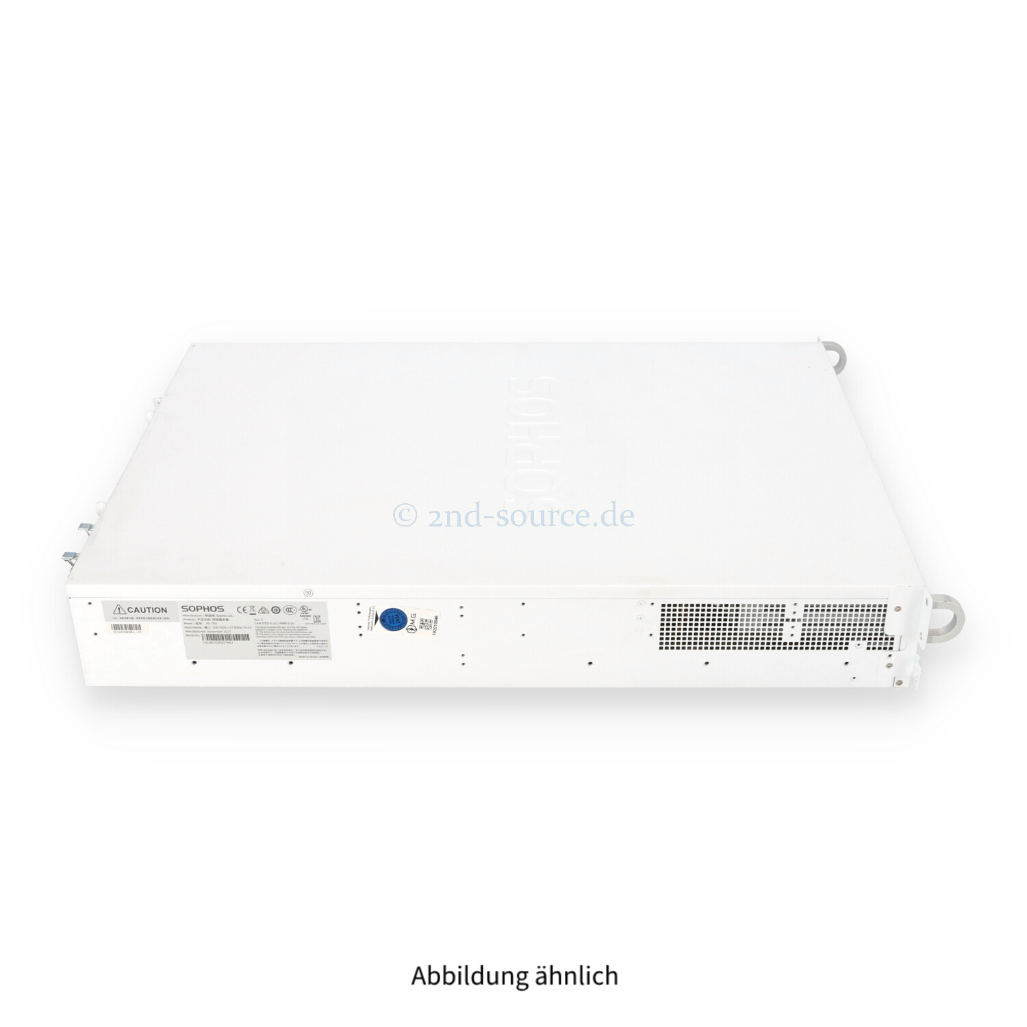 Sophos XG 750 Security Appliance 2x 480GB 2x 800W Rack Kit