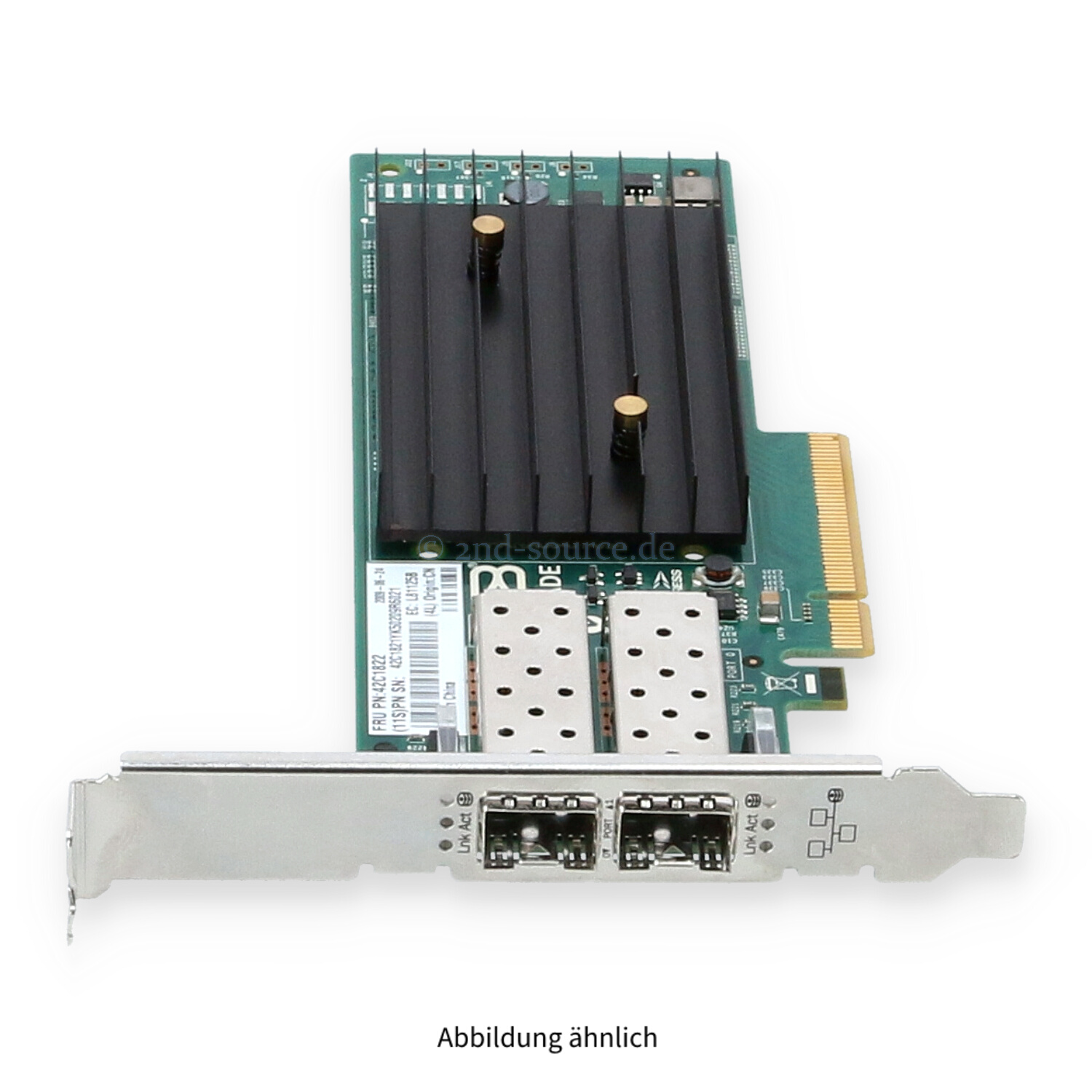IBM Brocade 1020 2x10GBase SFP+ PCIe Server Ethernet Adapter High Profile 42C1822 42C1821