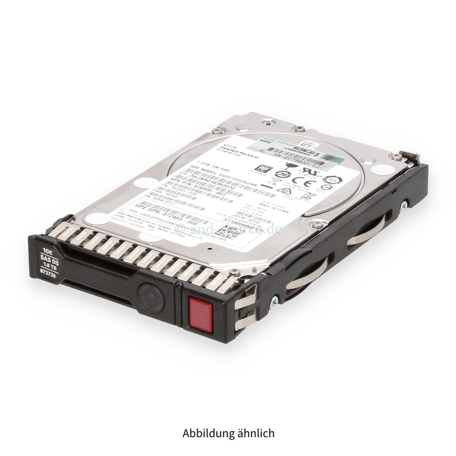 HPE 1.8TB 10k SAS 12G SFF SC HotPlug HDD 872481-B21 872738-001