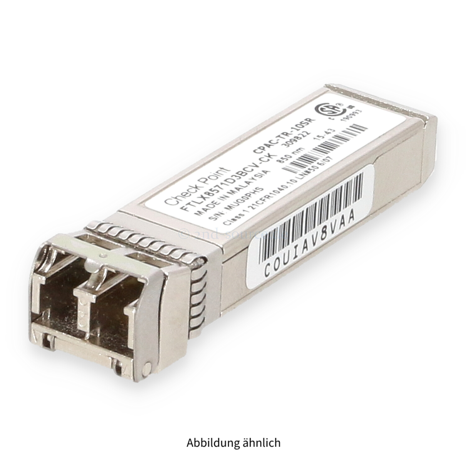 Check Point 10GbE SFP+ 850nm Short Wave Transceiver Module FTLX8571D3BCV-CK