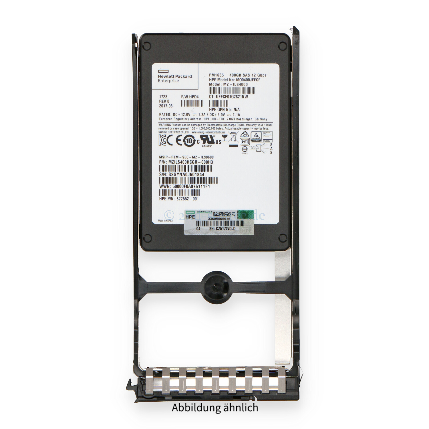 HPE 400GB SAS 12G SFF Mixed Use HotPlug SSD StoreVirtual 3200 N9X84A 834291-001