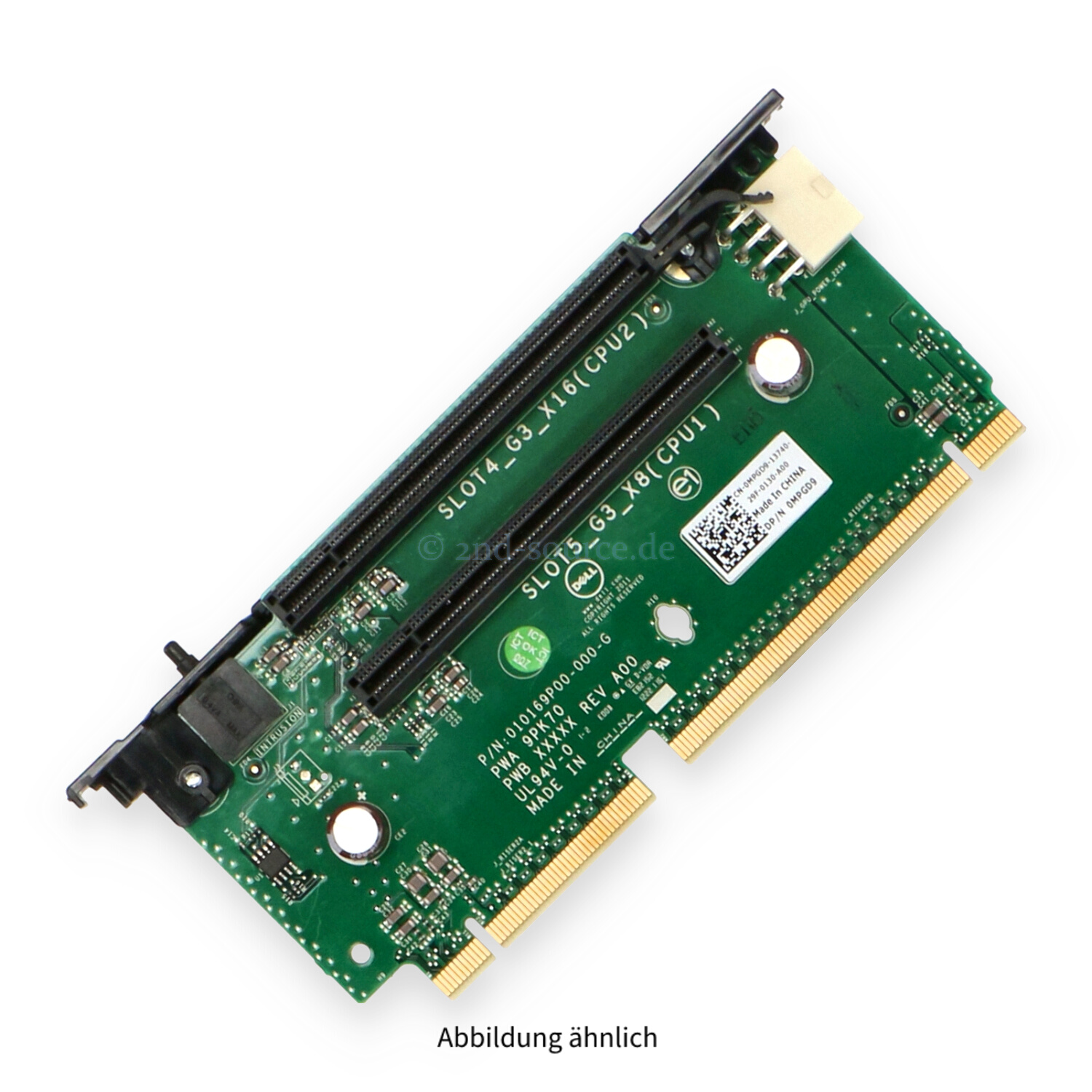 Dell 1x PCIe x8 1x PCIe x16 Riser Card 2 PowerEdge R720 R720XD MPGD9 0MPGD9